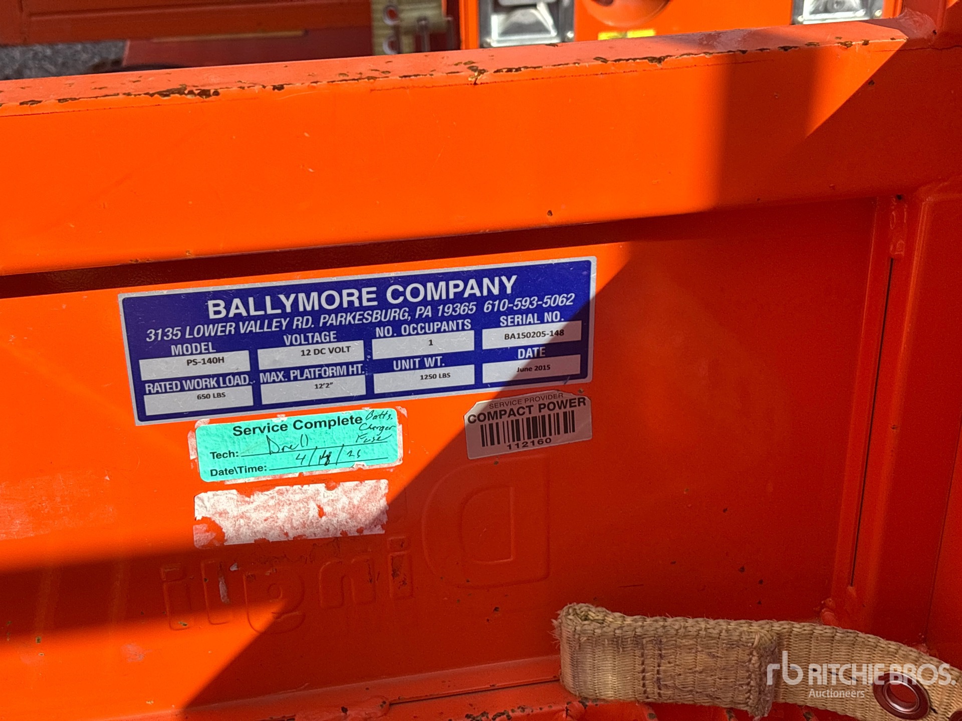 2015 Ballymore PS-140H