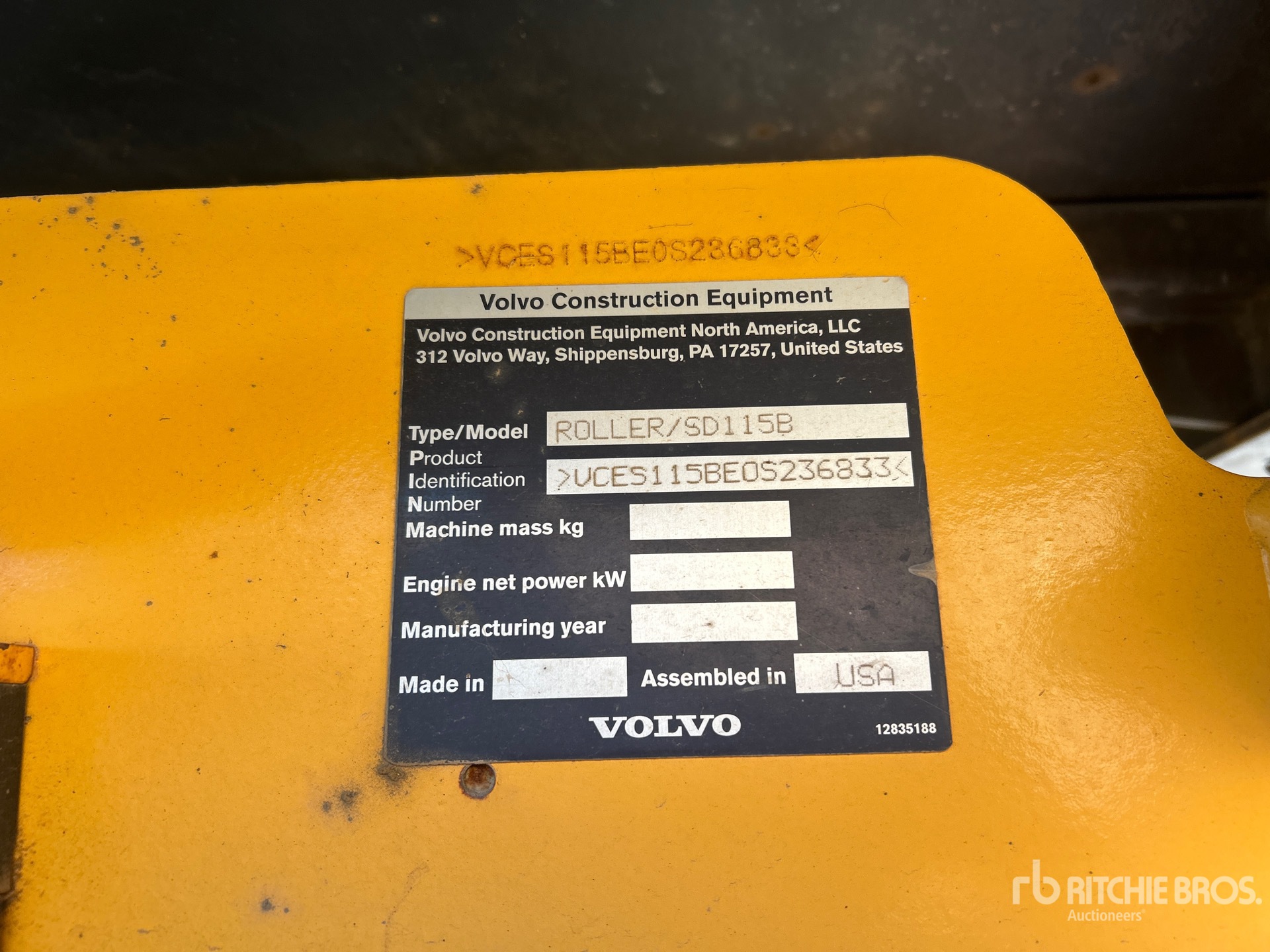 2015 Volvo SD115B