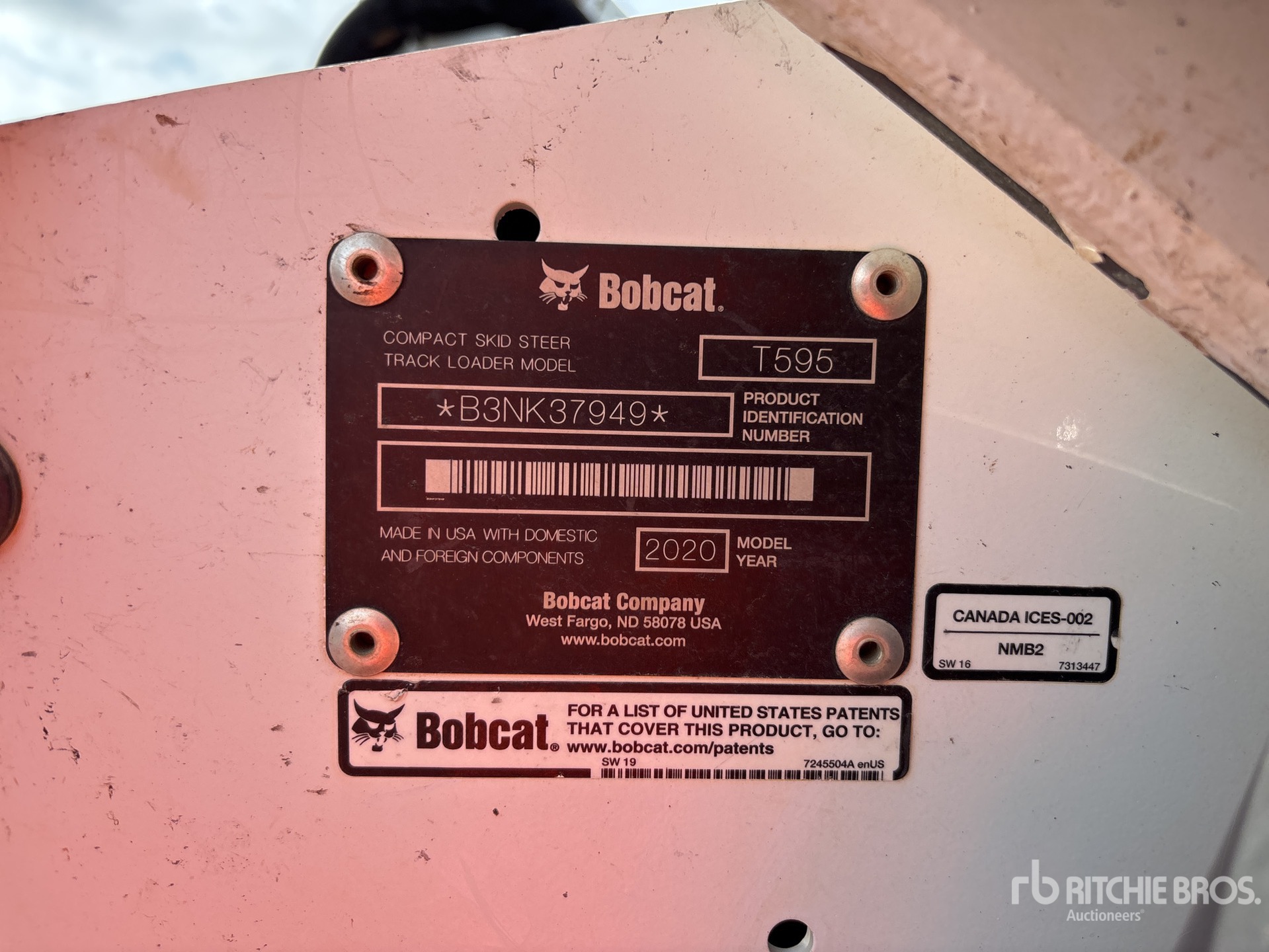 2020 Bobcat T595