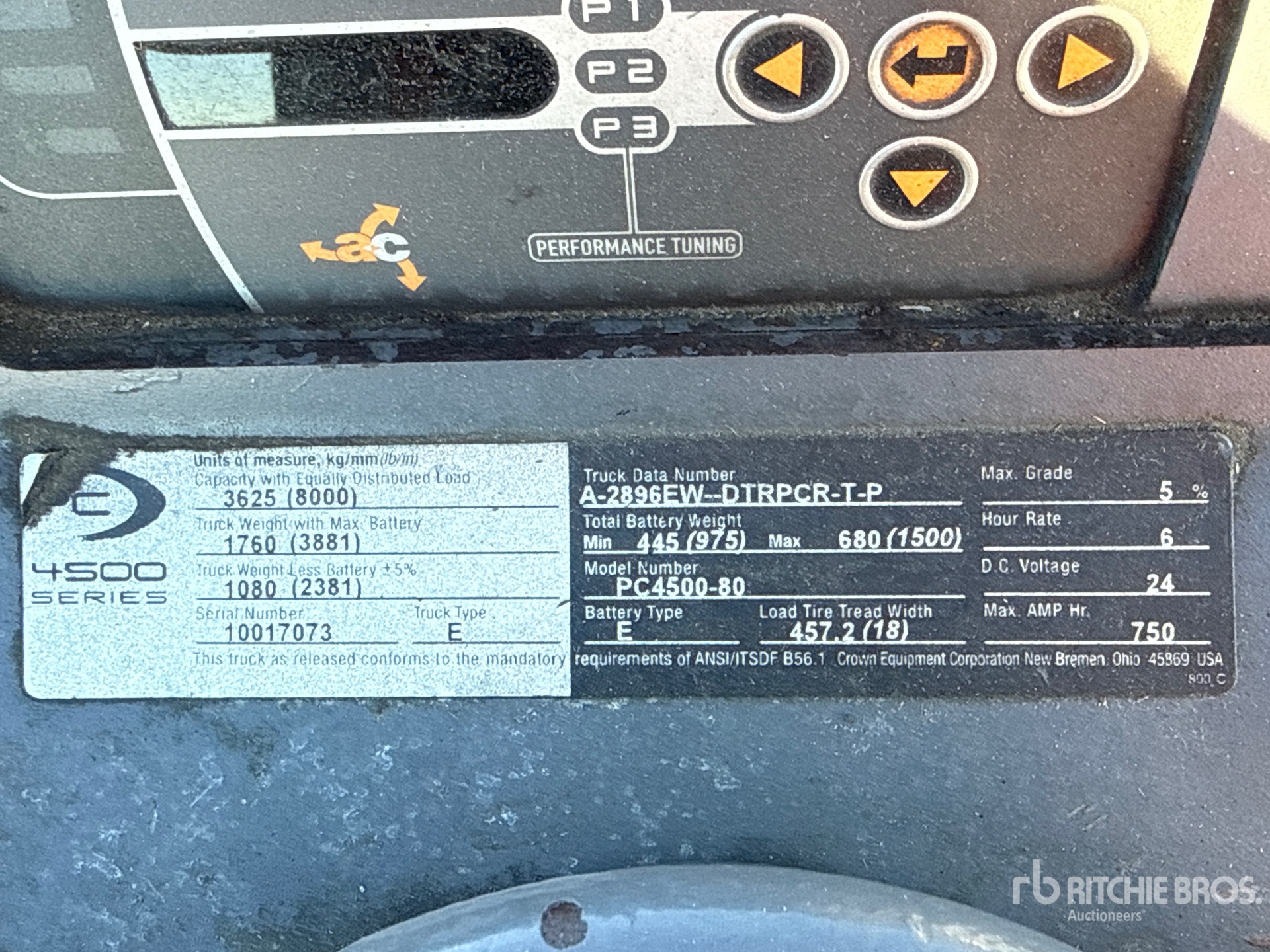 2016 Crown PC4500-80