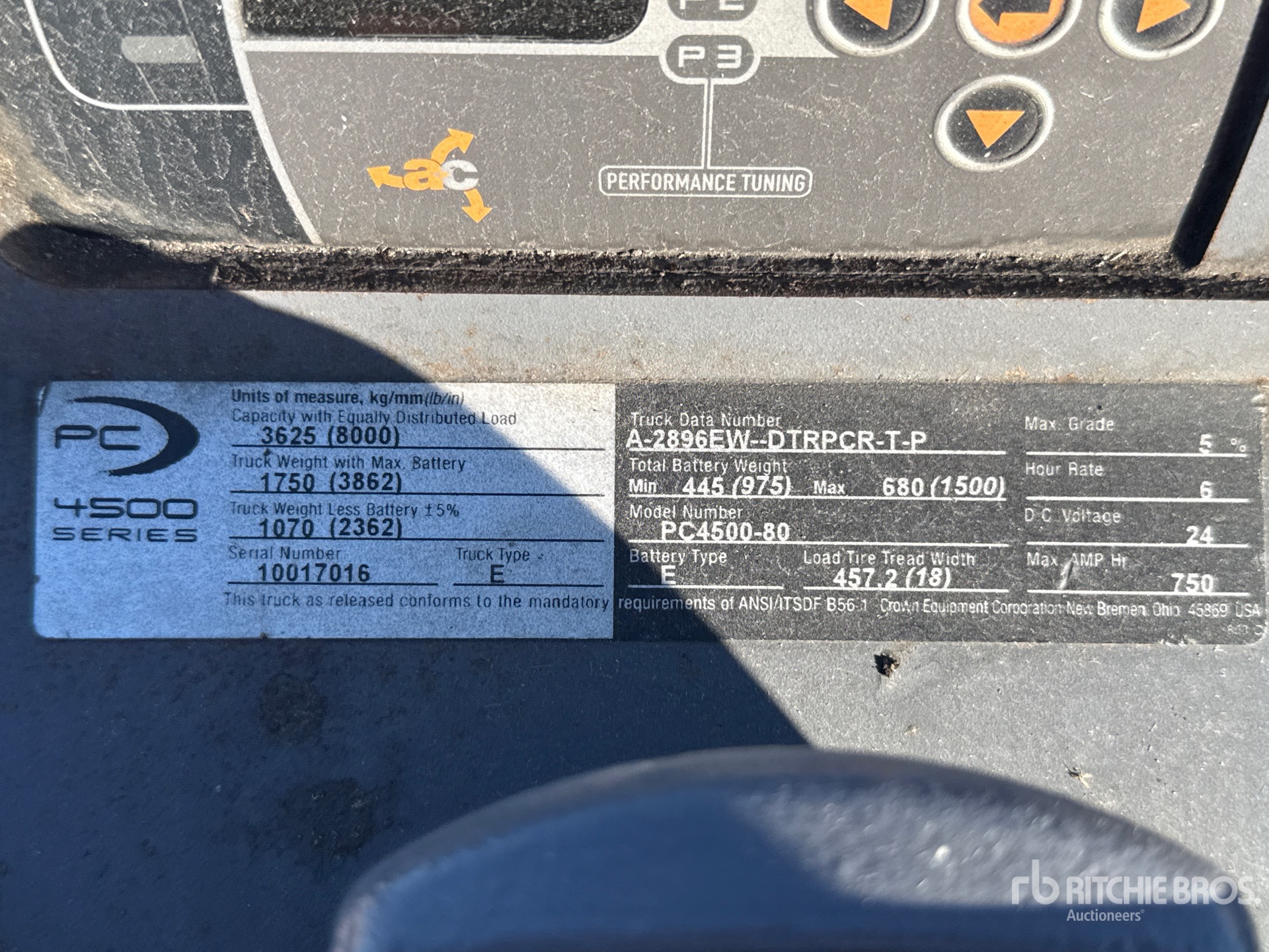 2016 Crown PC4500-80