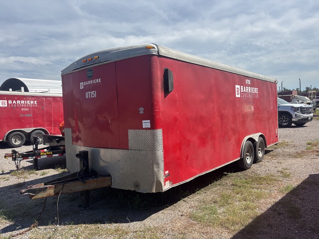 2015 Wells Cargo 20 ft T/A Enclosed Trailer