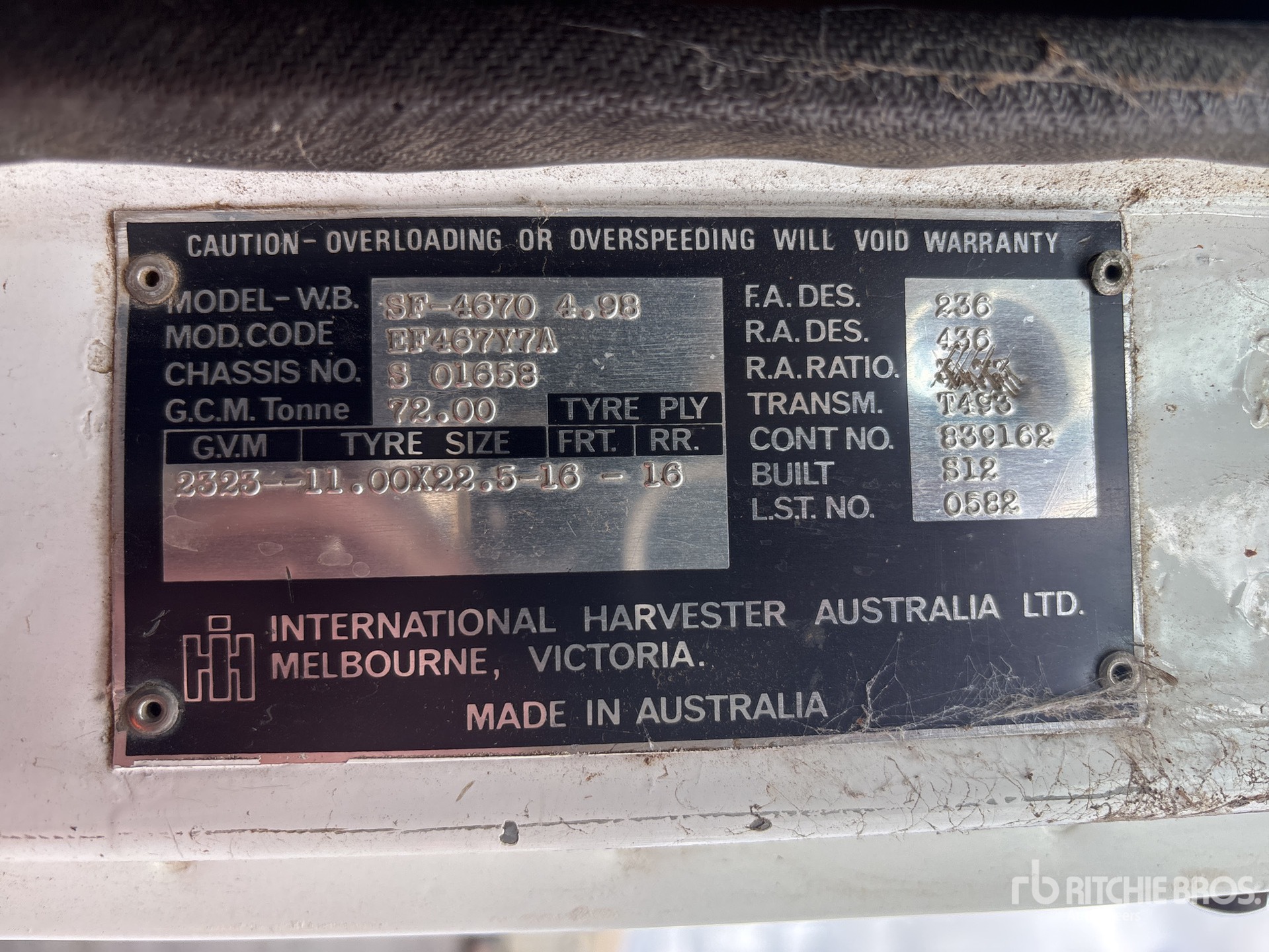 1987 International TRANSTAR 4670