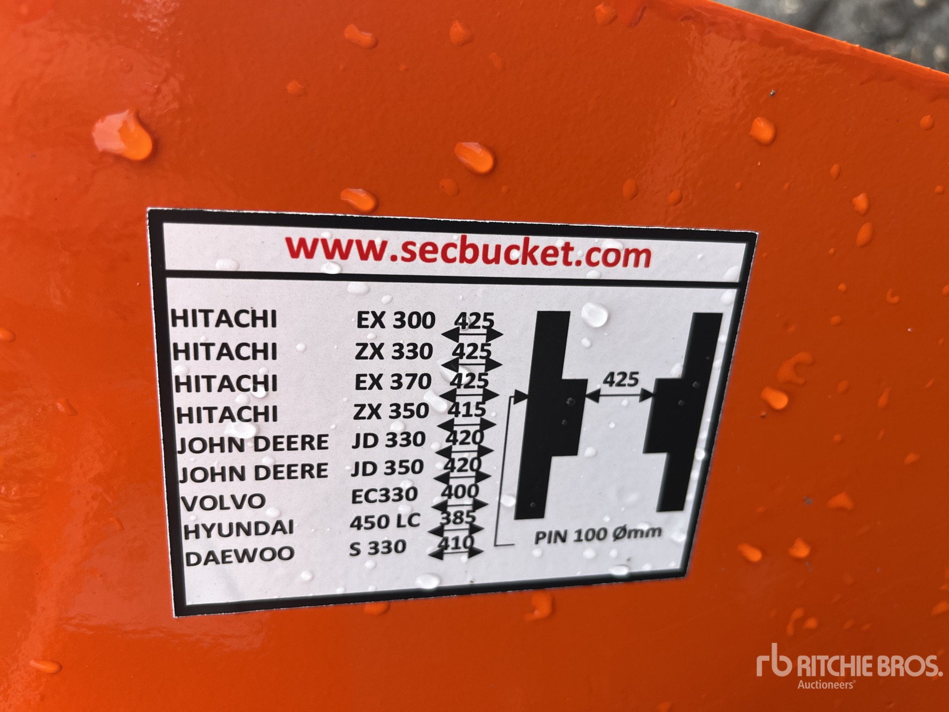 2026 SEC 72 IN - FITS HITACHI ZX330 (UNUSED)
