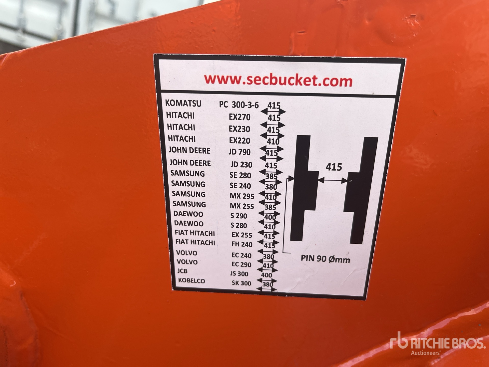 2026 SEC 83 IN DITCHING - FITS HITACHI Z ...