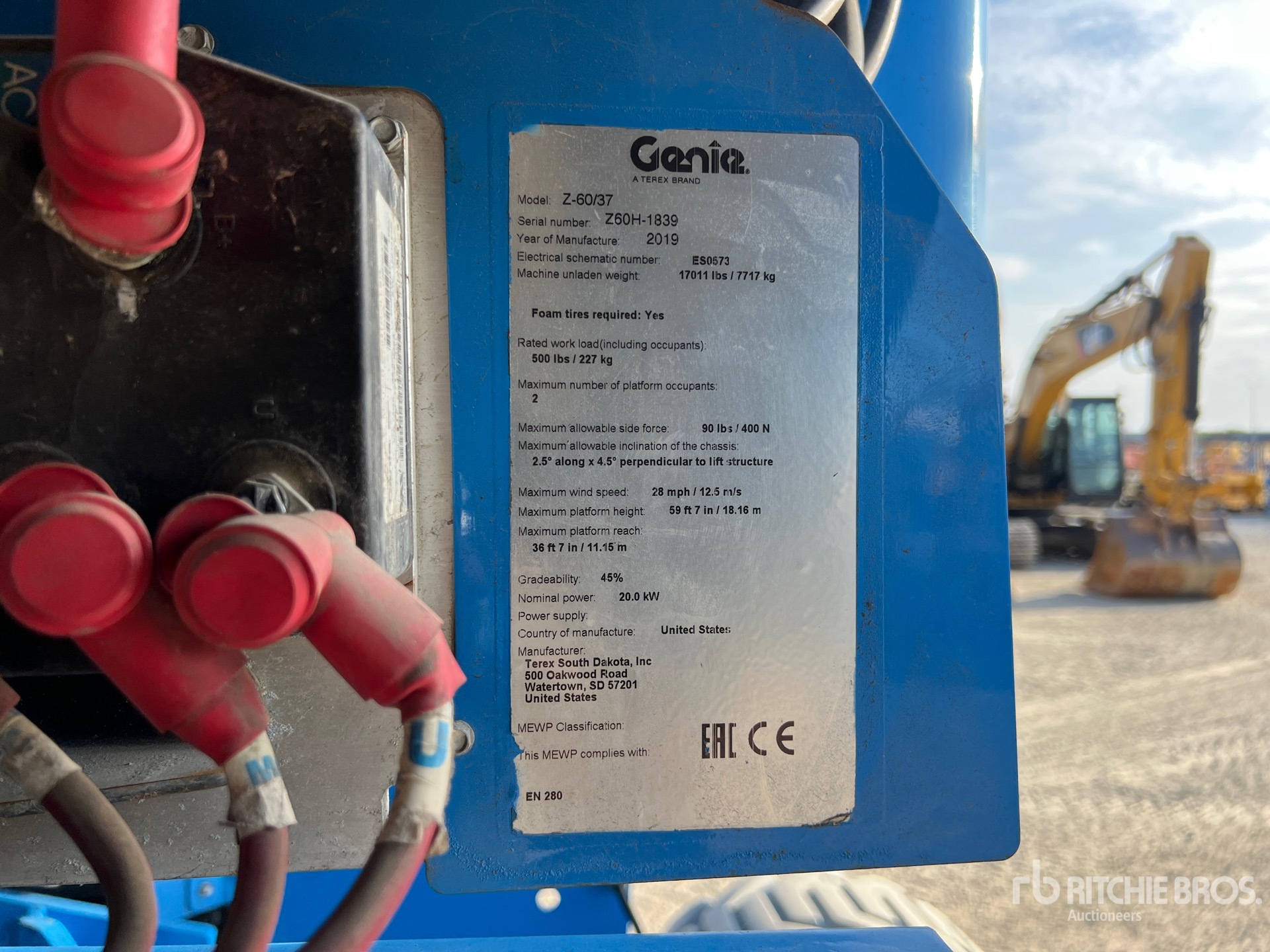 2019 Genie Z-60/37