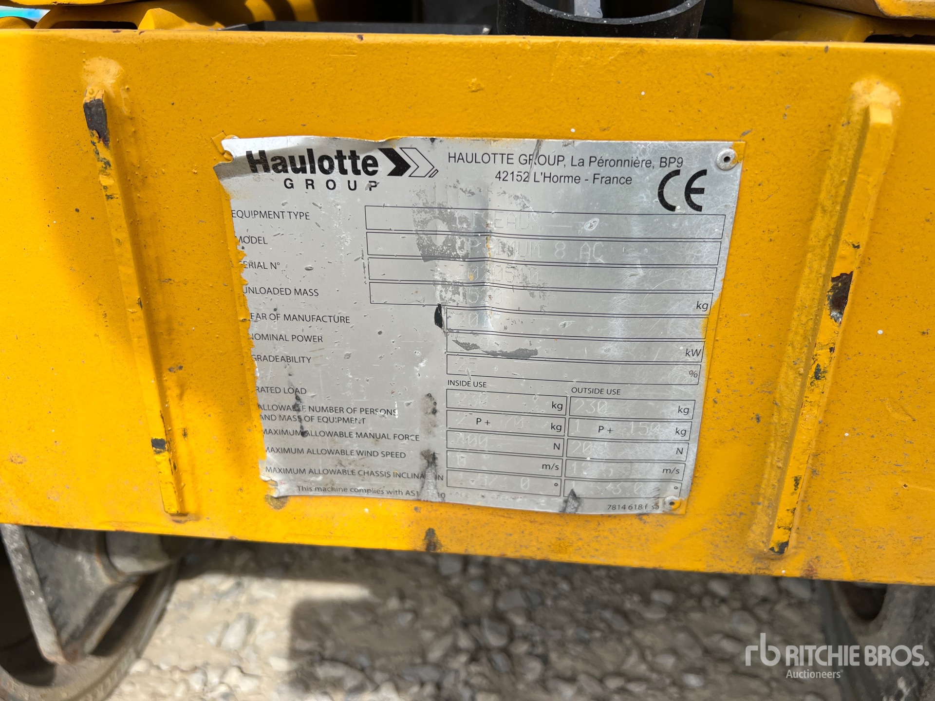 2017 Haulotte OPTIMUM 8AC