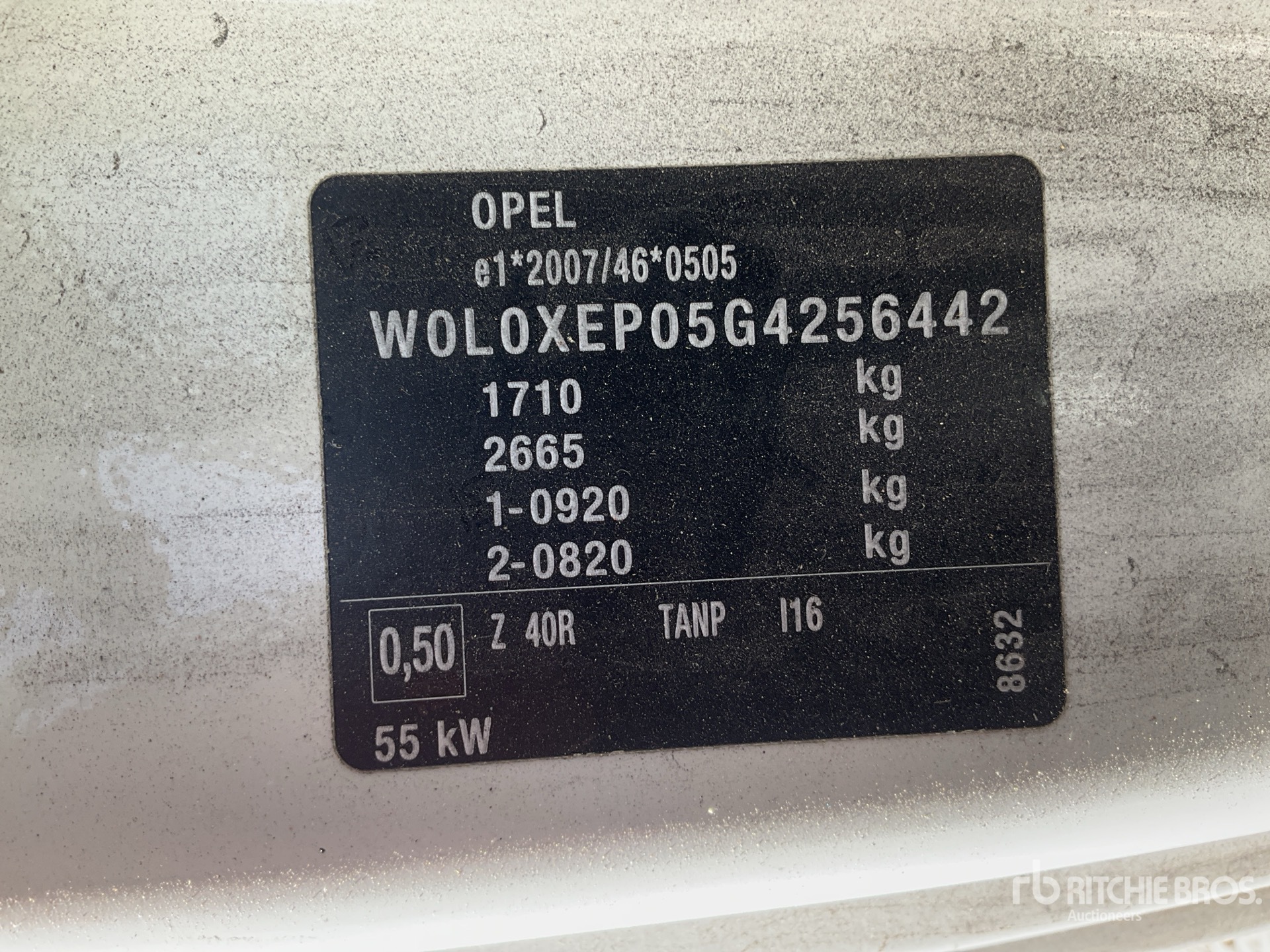 2016 Opel CORSA-E-VAN