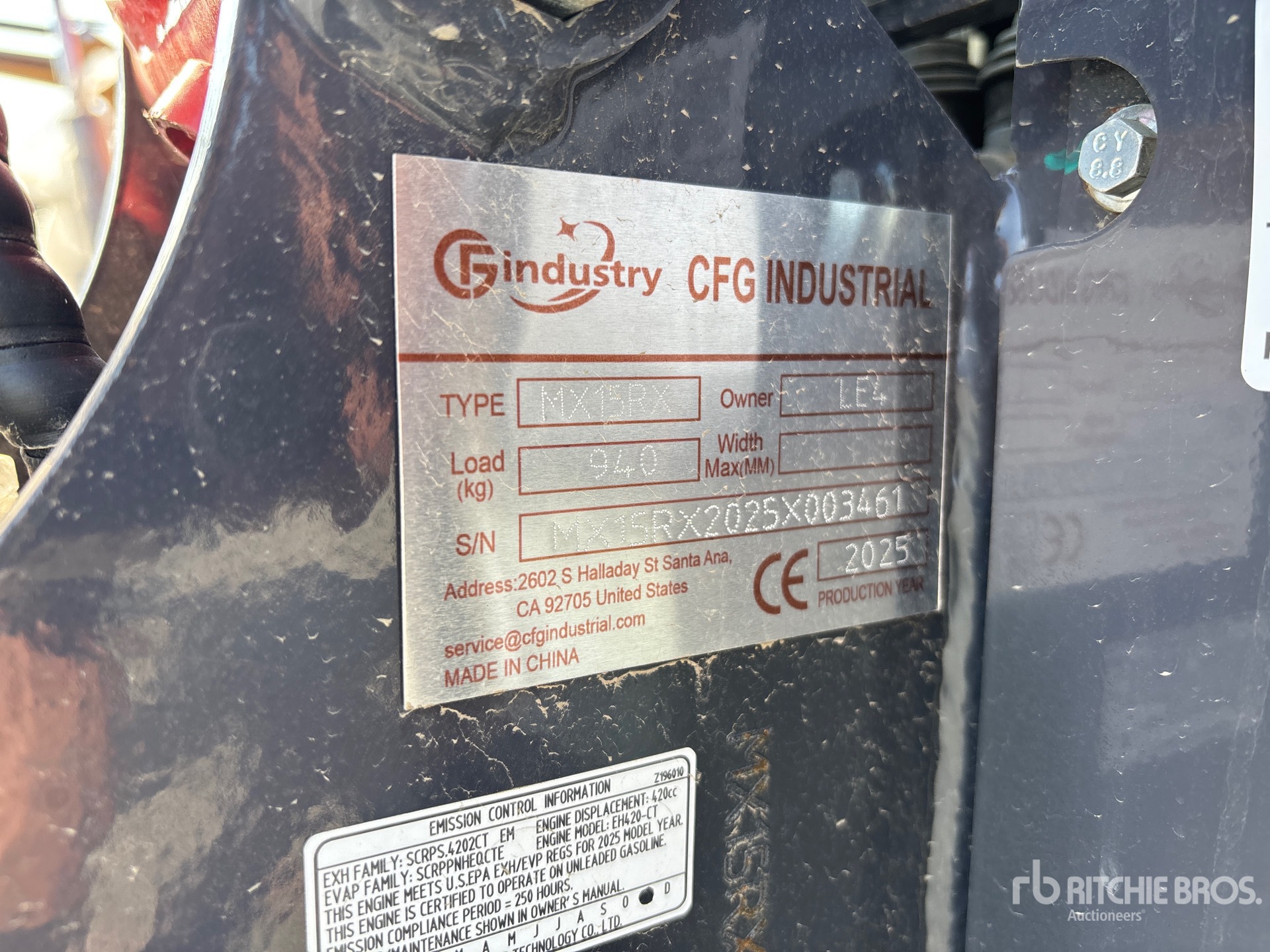 2025 CFG MX15RX