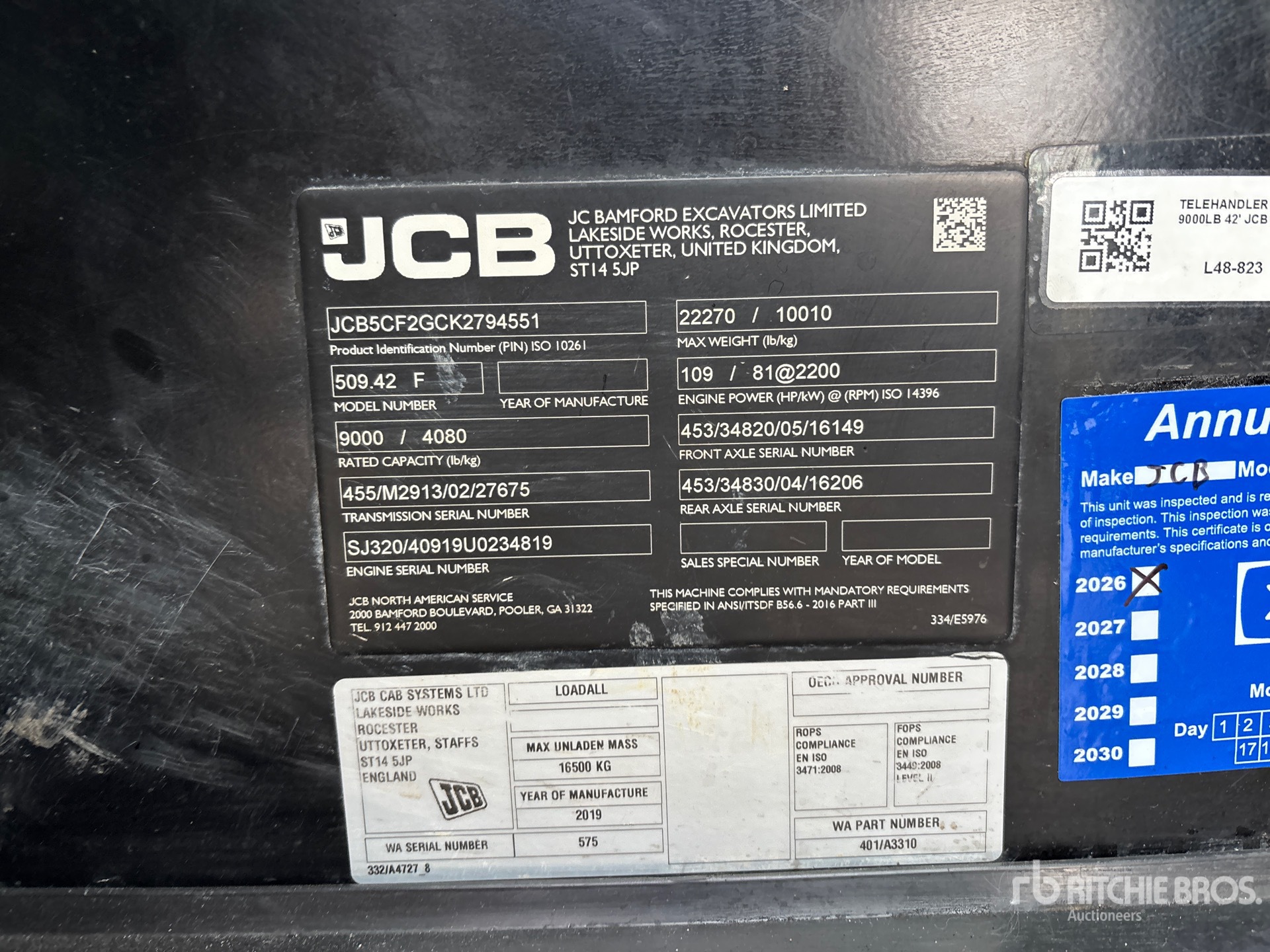 2019 JCB 509-42S