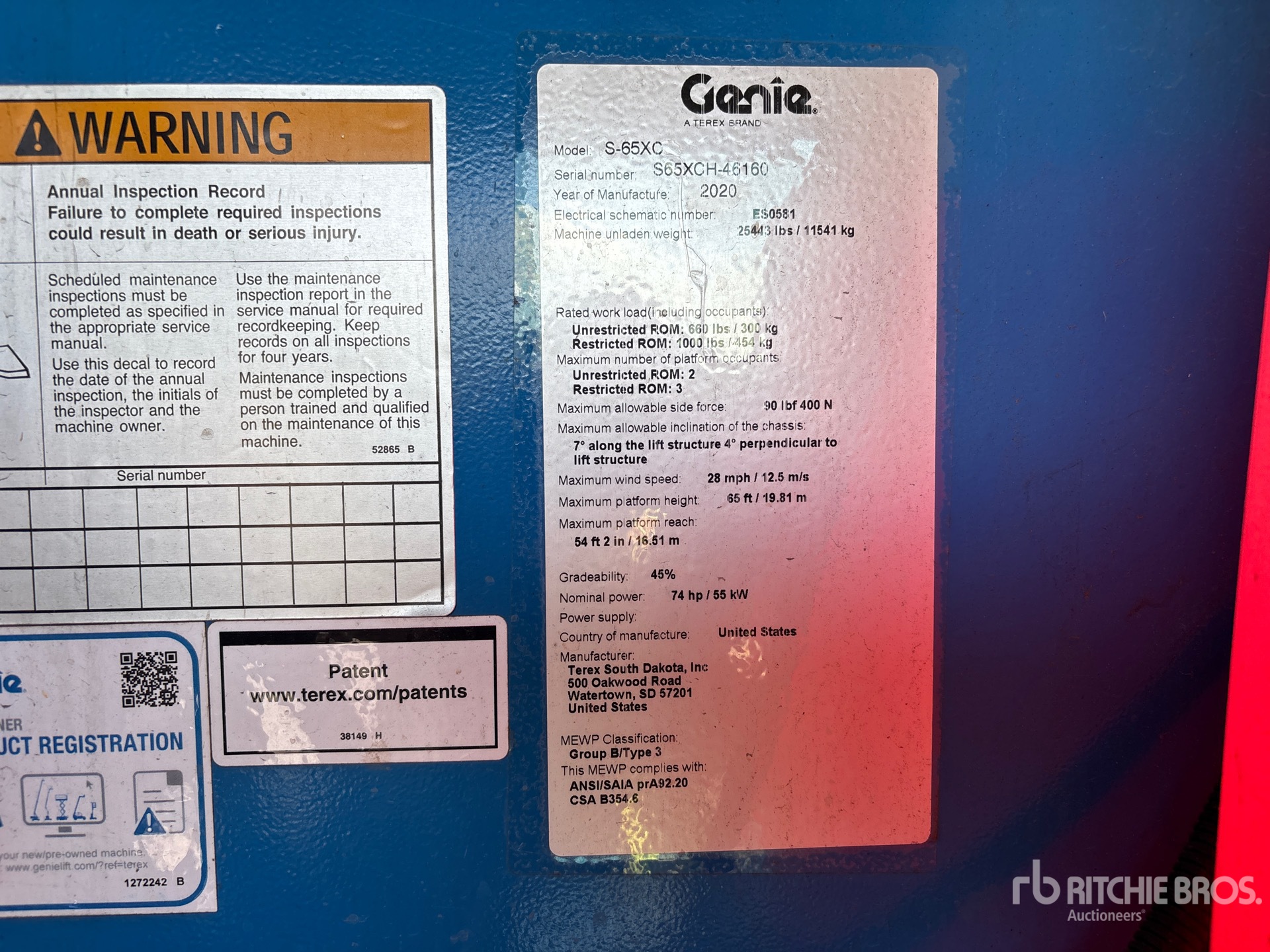 2020 Genie S-65XC