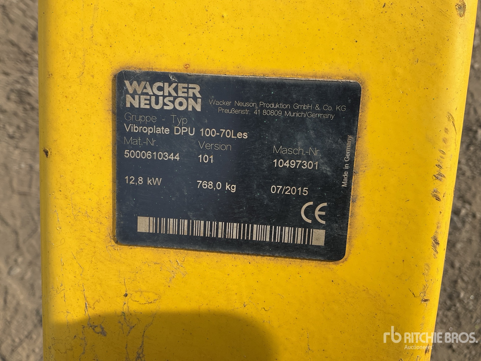 2015 Wacker Neuson DPU100-70