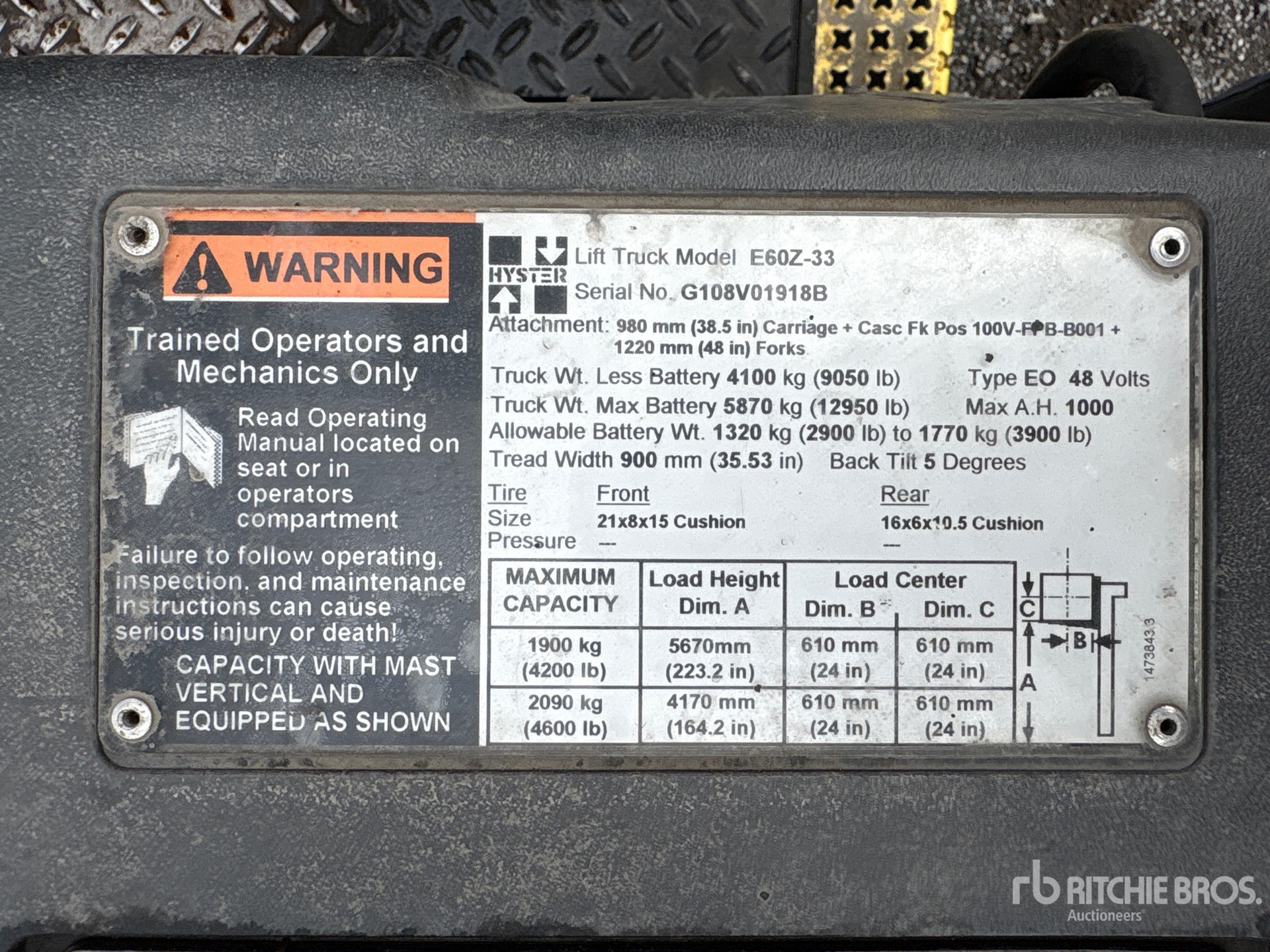 2004 Hyster E60Z33