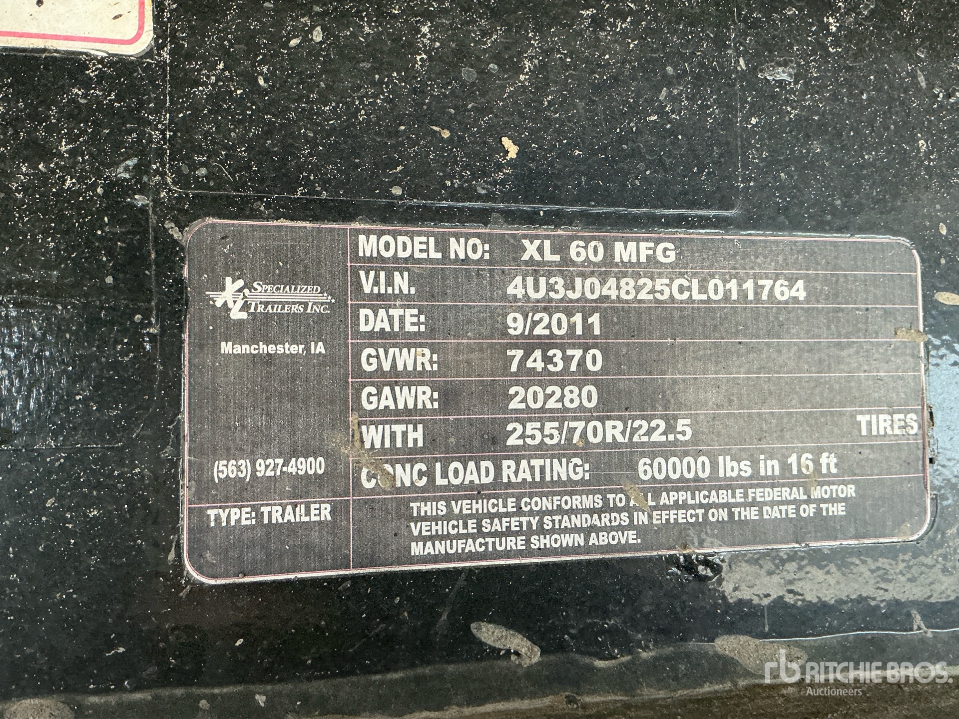 2012 Specialized Truck Equipment XL60