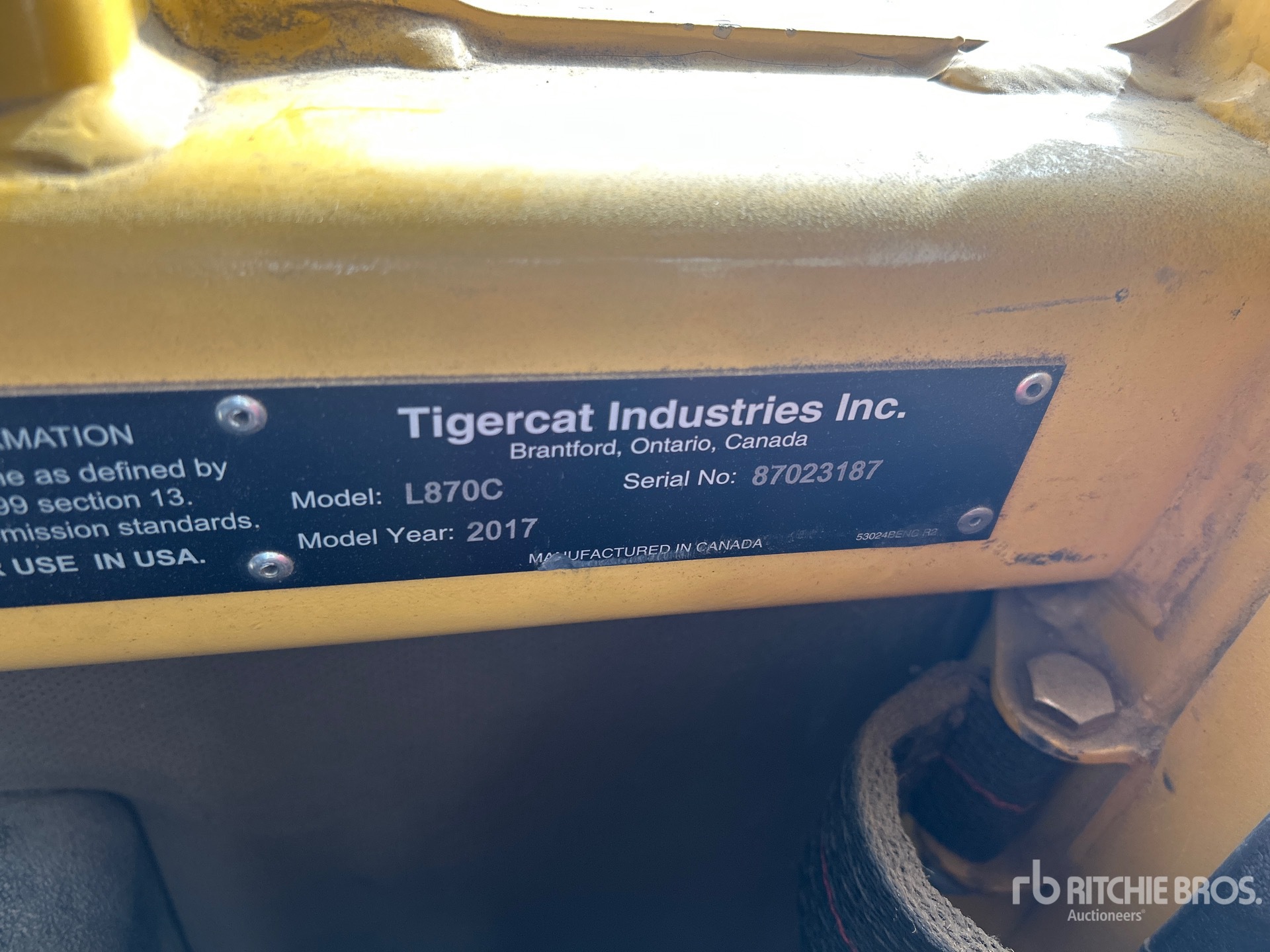 2017 Tigercat L870C