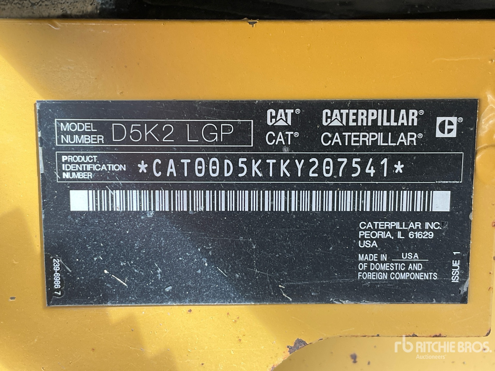 2019 Caterpillar D5K2 LGP