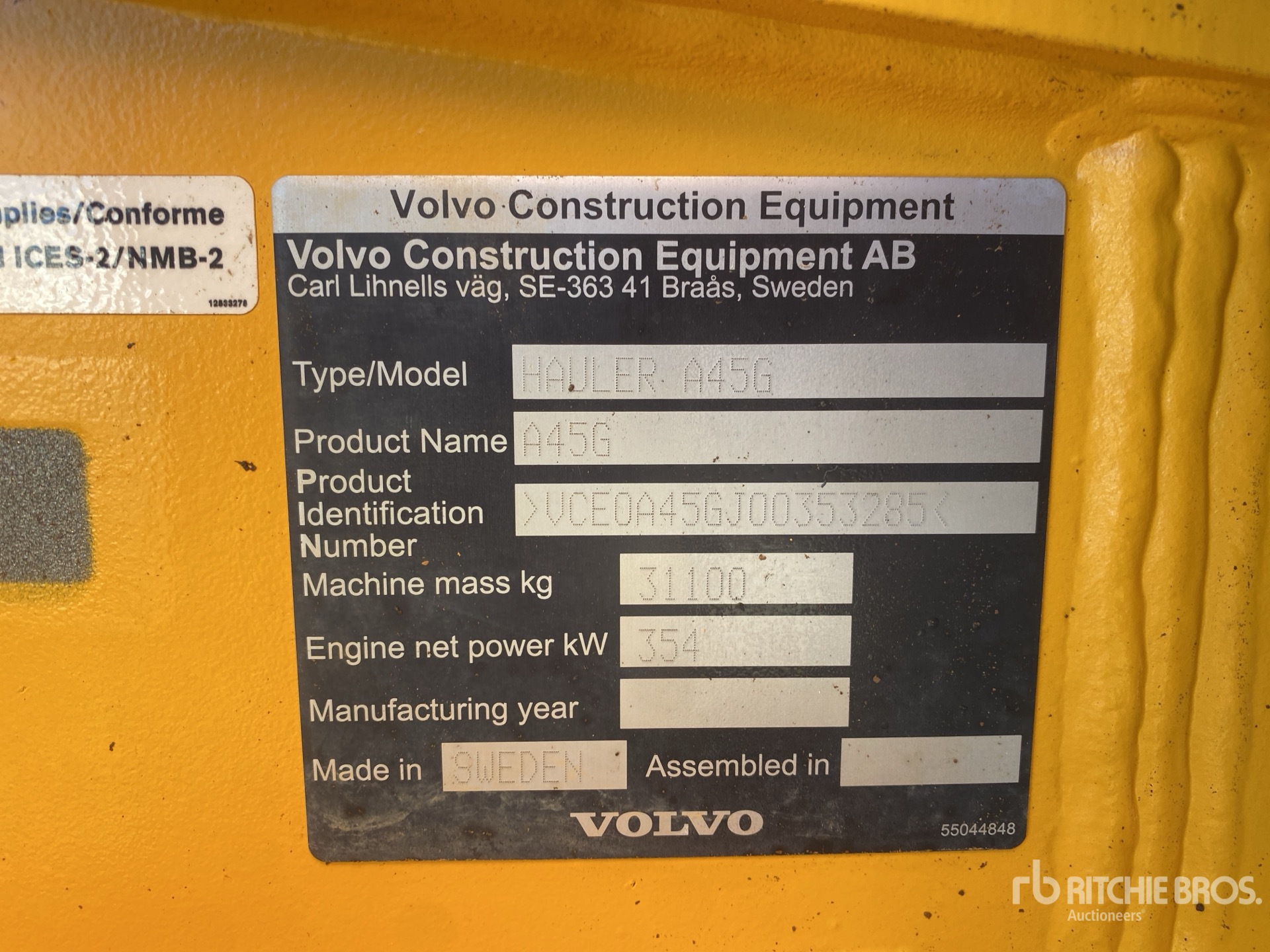 2022 Volvo A45G