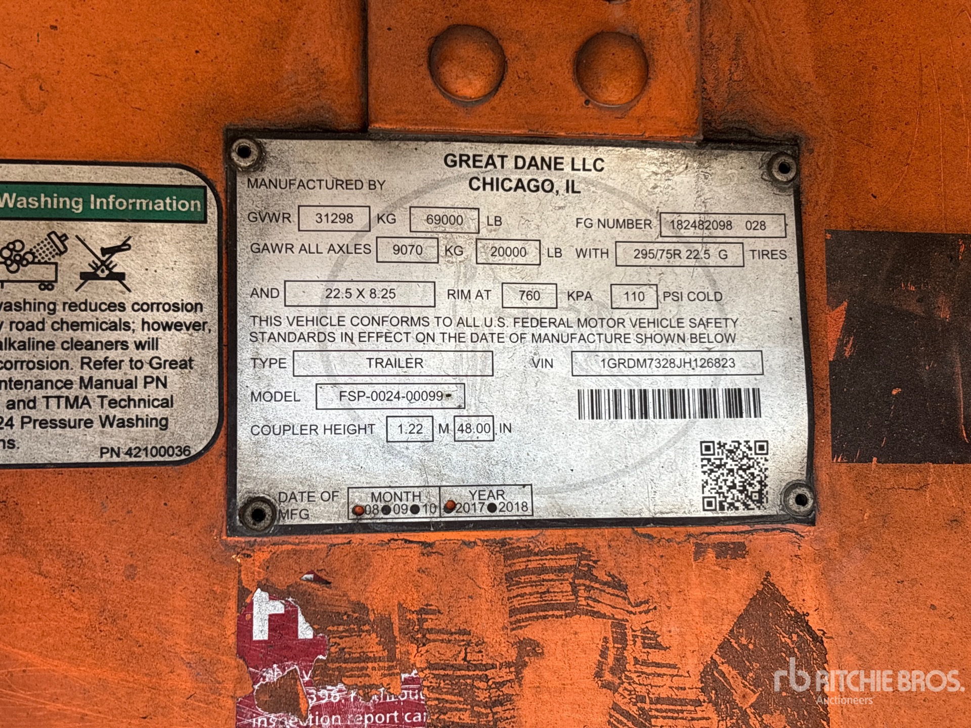 2018 Great Dane 36 ft T/A