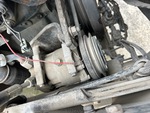 Engine with A/C Compressor