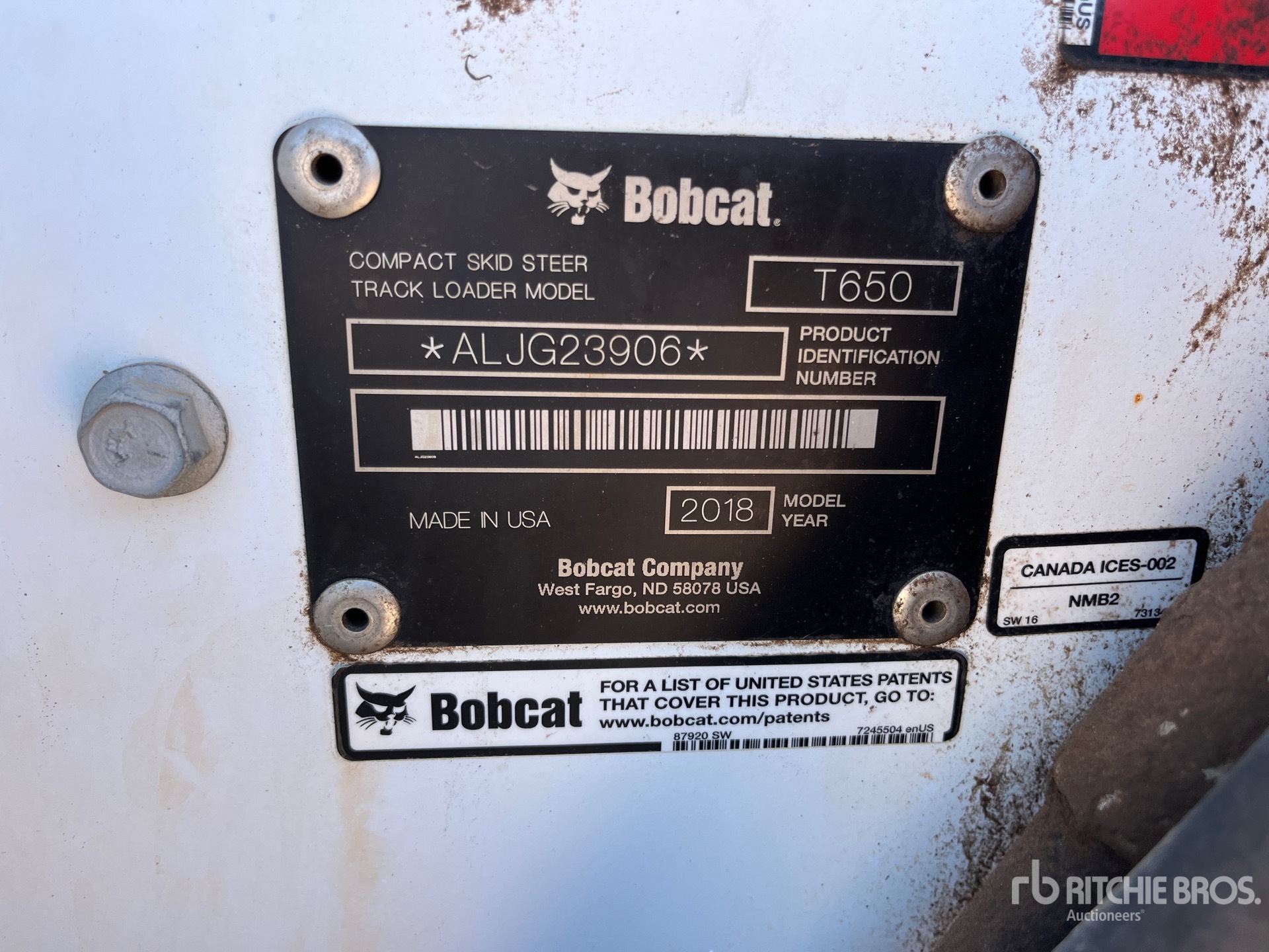 2018 Bobcat T650