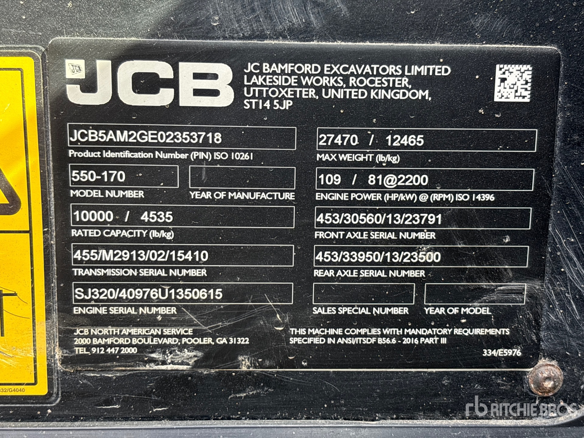 2015 JCB 550-170