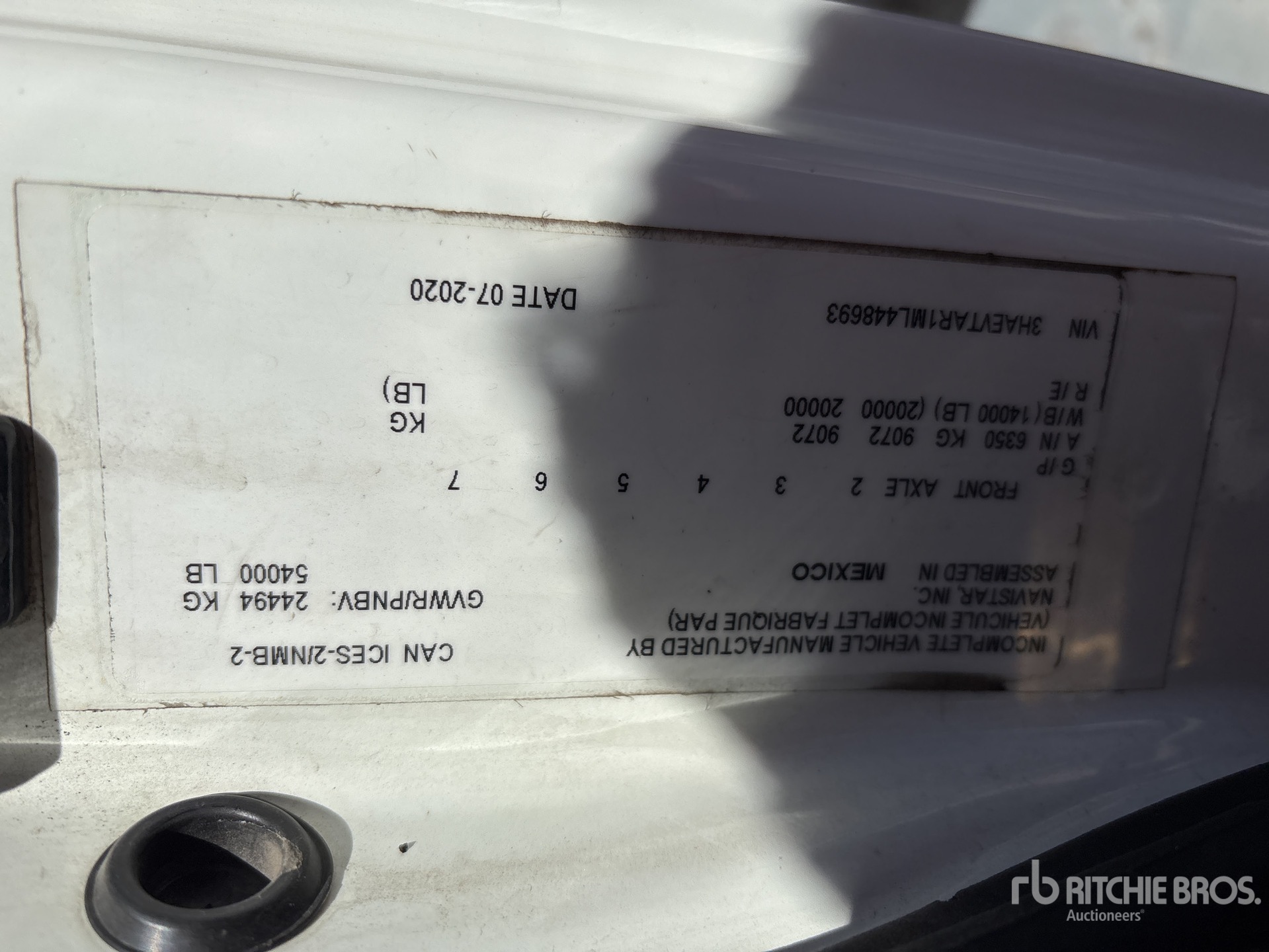 2021 International MV607