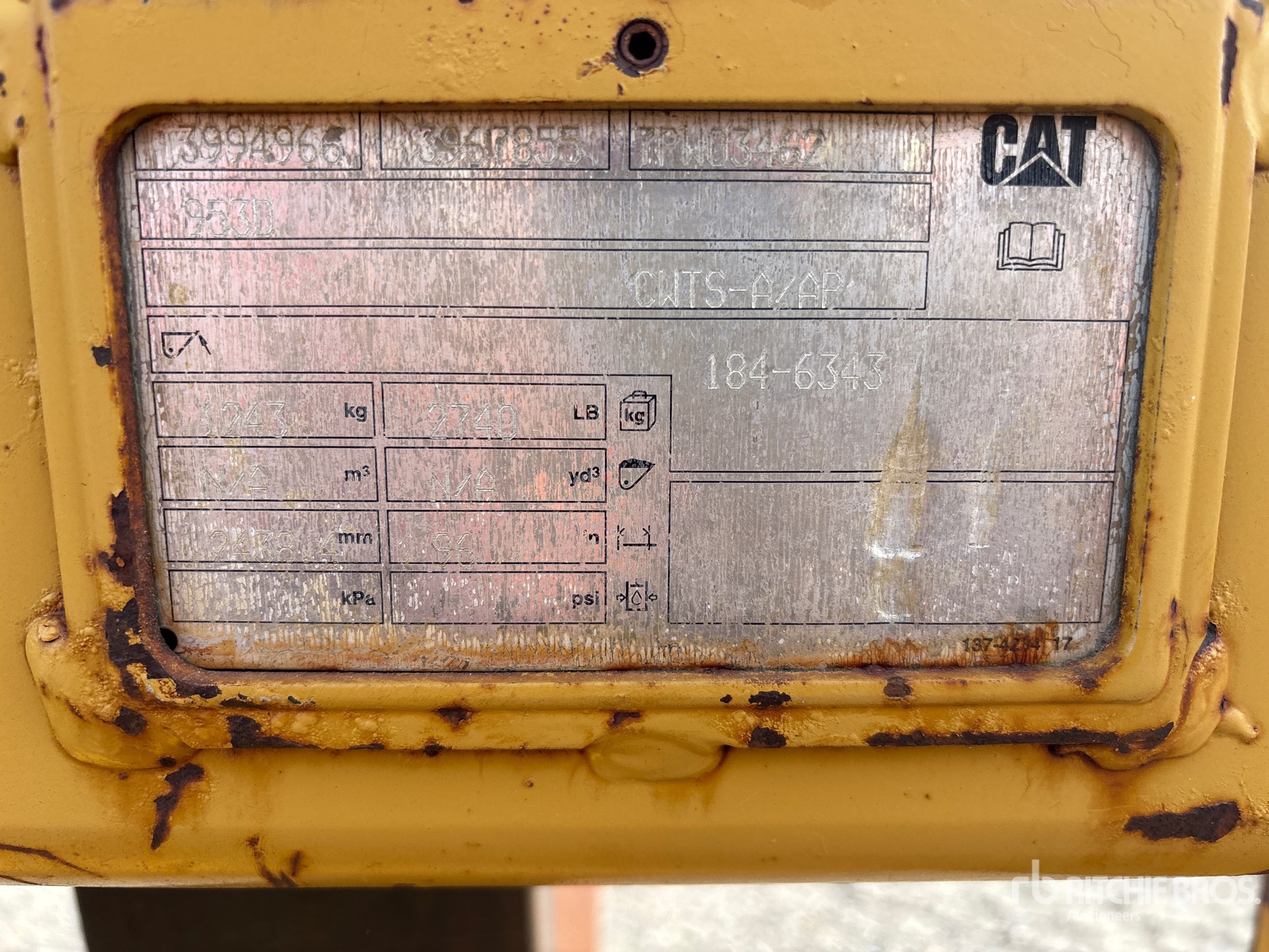2019 Caterpillar 72 IN - FITS CAT 953D