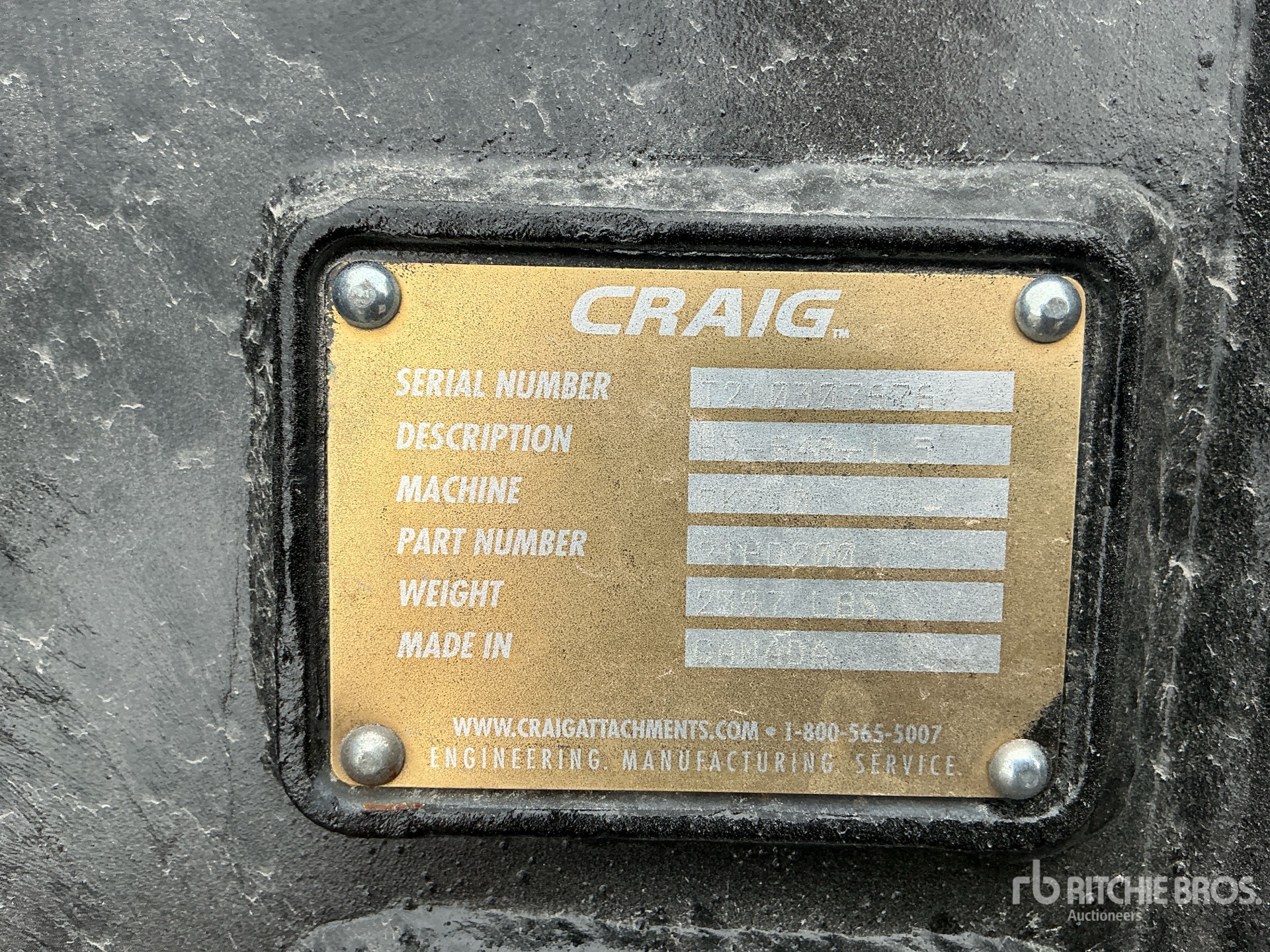 Craig 48 IN 1.5 CYD DIGGING - FITS KO ...