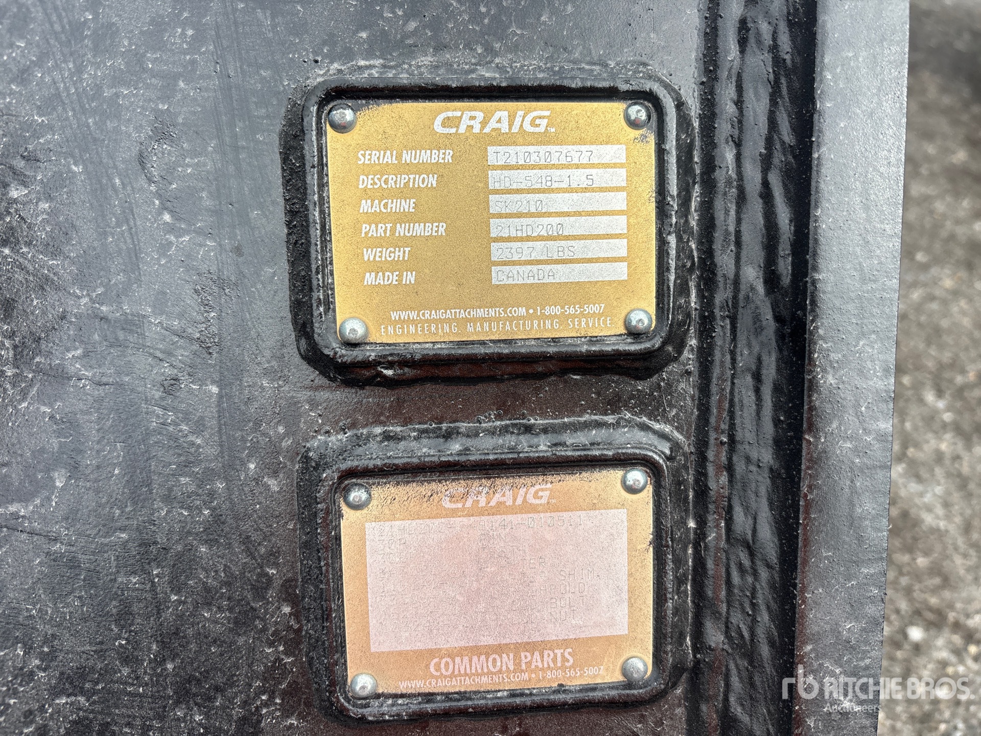 Craig 48 IN 1.5 CYD TRENCHING - FITS  ...