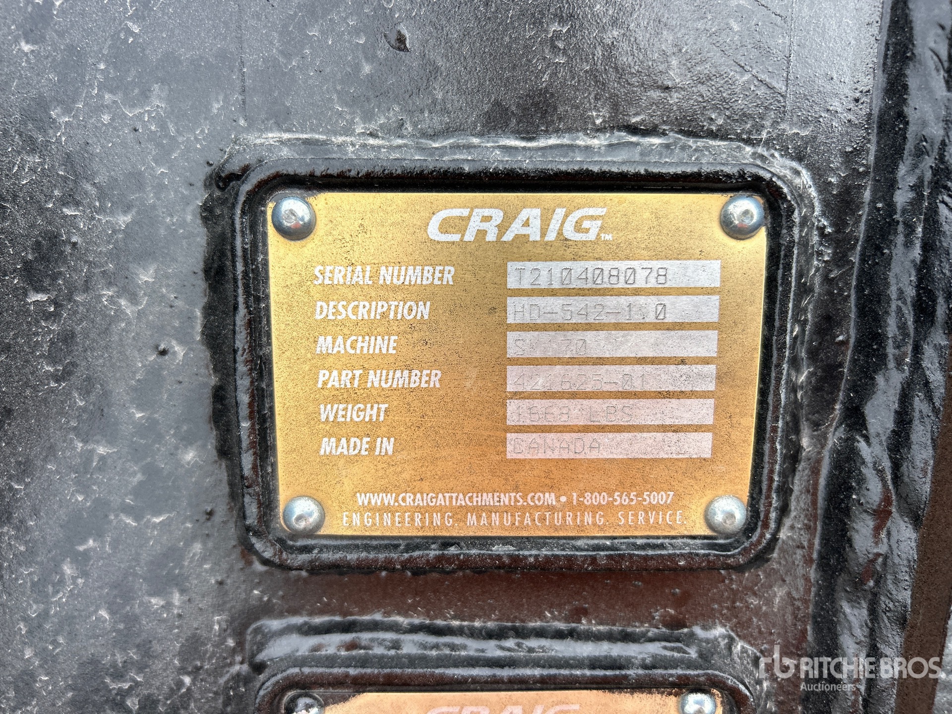 Craig 42 IN DIGGING - FITS KOBELCO SK170