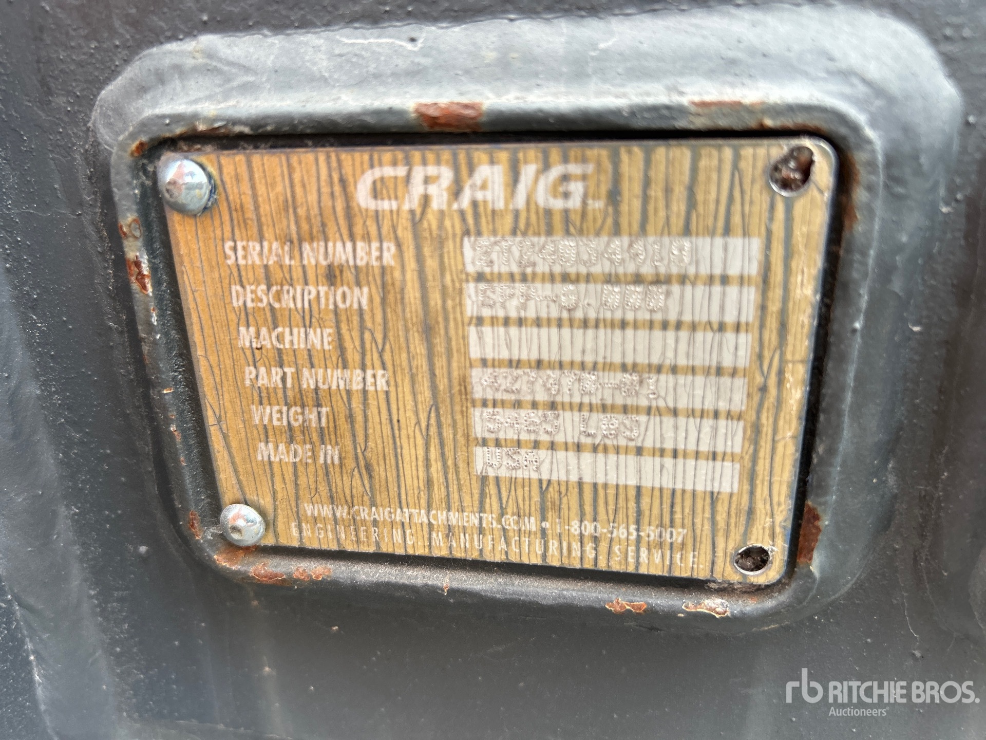 Craig 125 in 6 cyd - Fits Komatsu WA4 ...