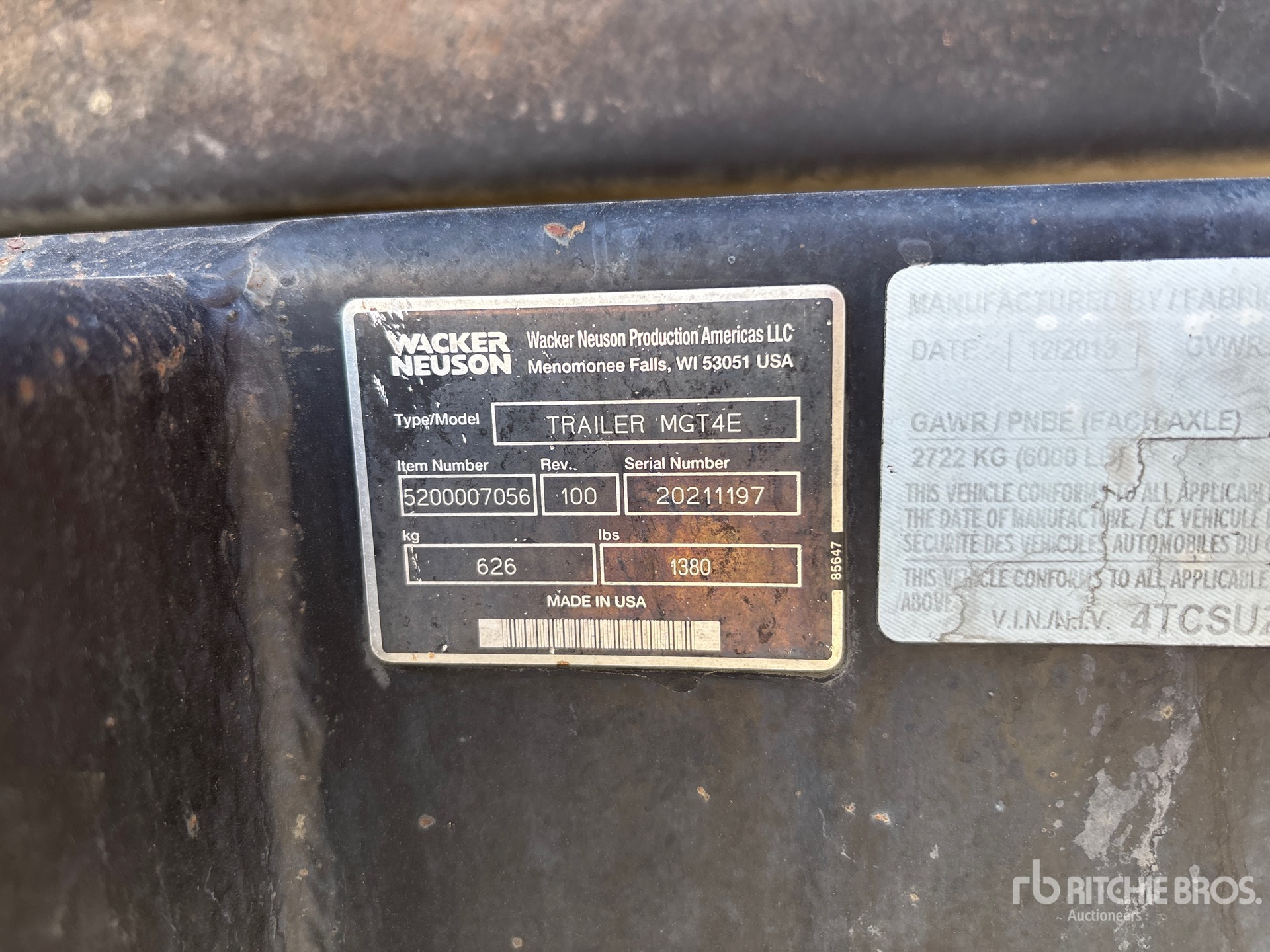 2013 Wacker Neuson 191 KW MOBILE