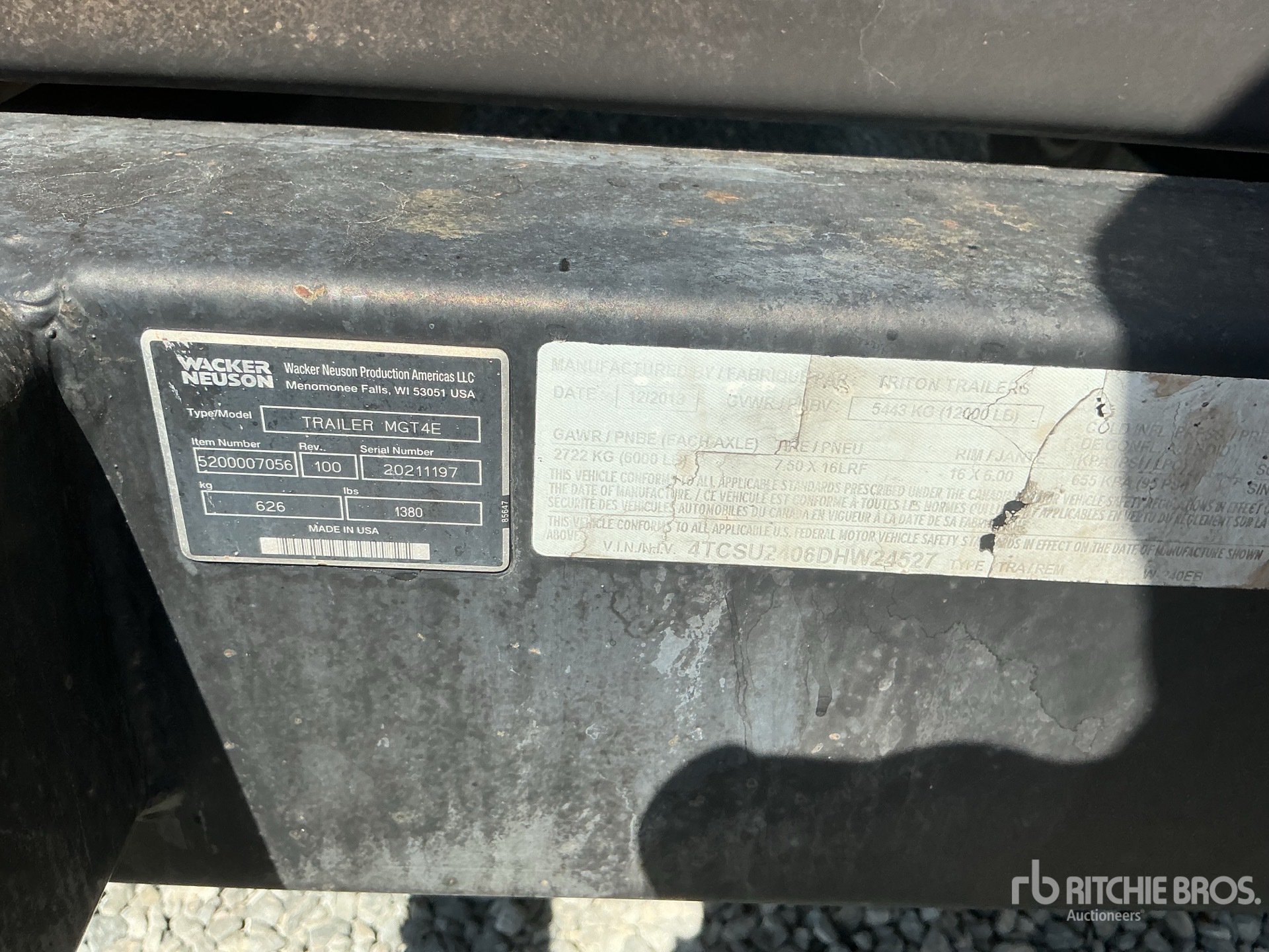 2013 Wacker Neuson 191 KW MOBILE