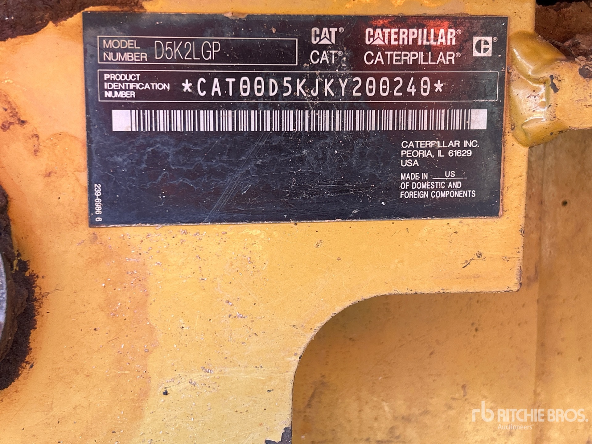2015 Caterpillar D5K2 LGP