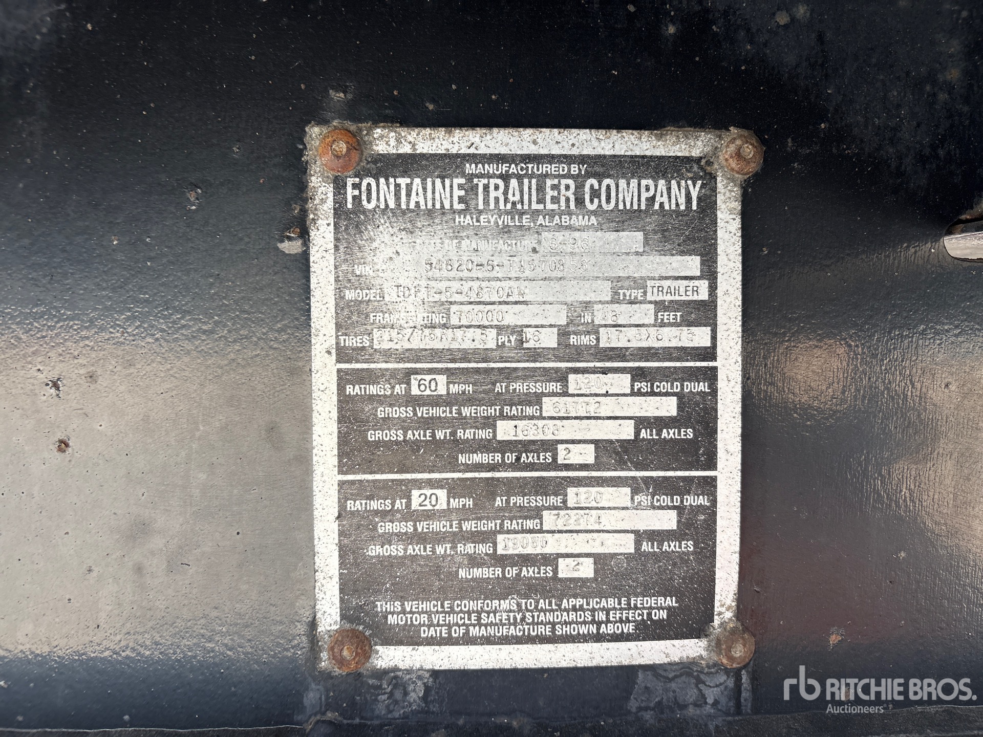1996 Fontaine 48 FT T/A