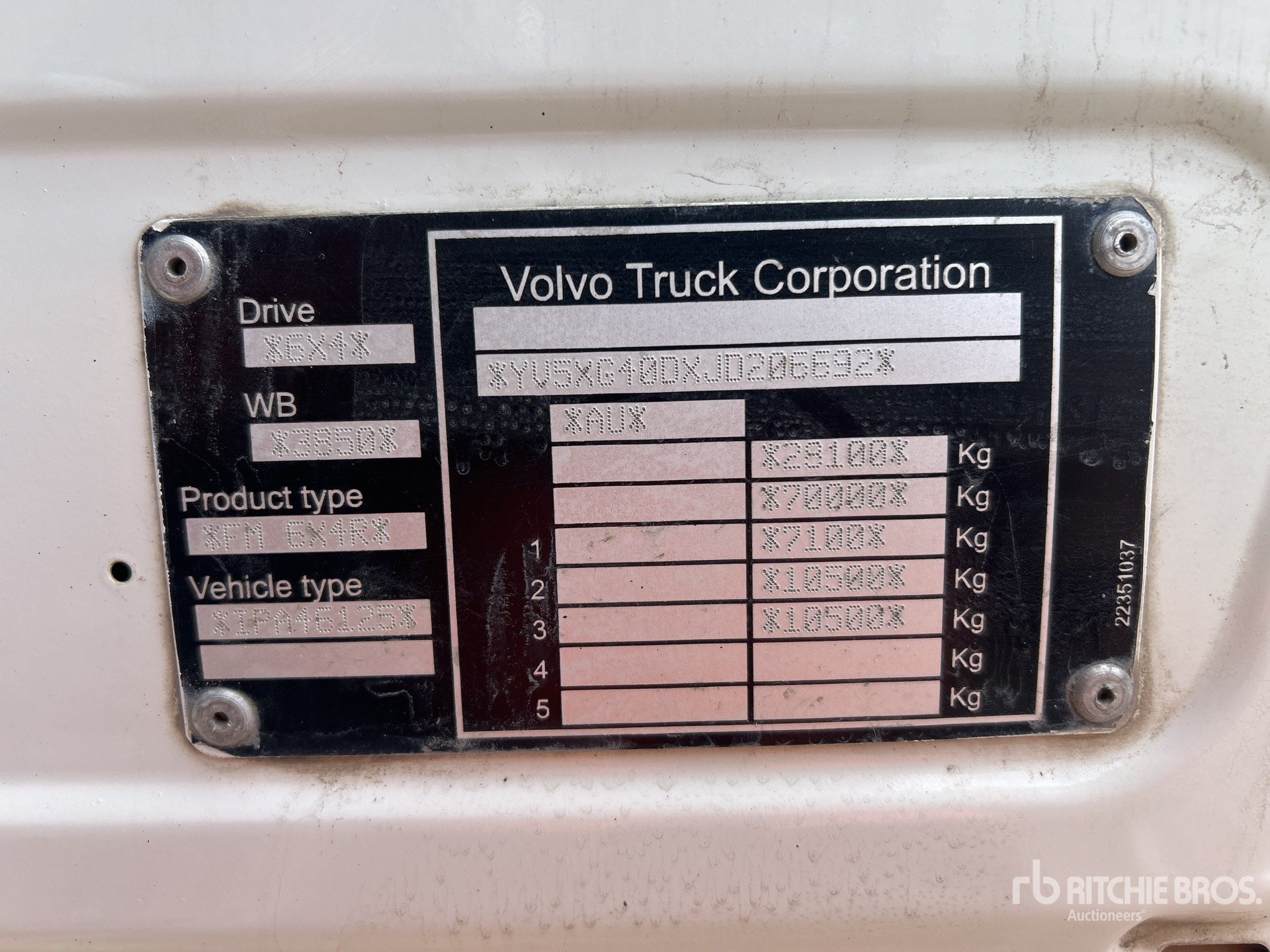 2018 Volvo FM540