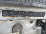 General Appearance with Frame Stamp Serial Number/VIN Photo