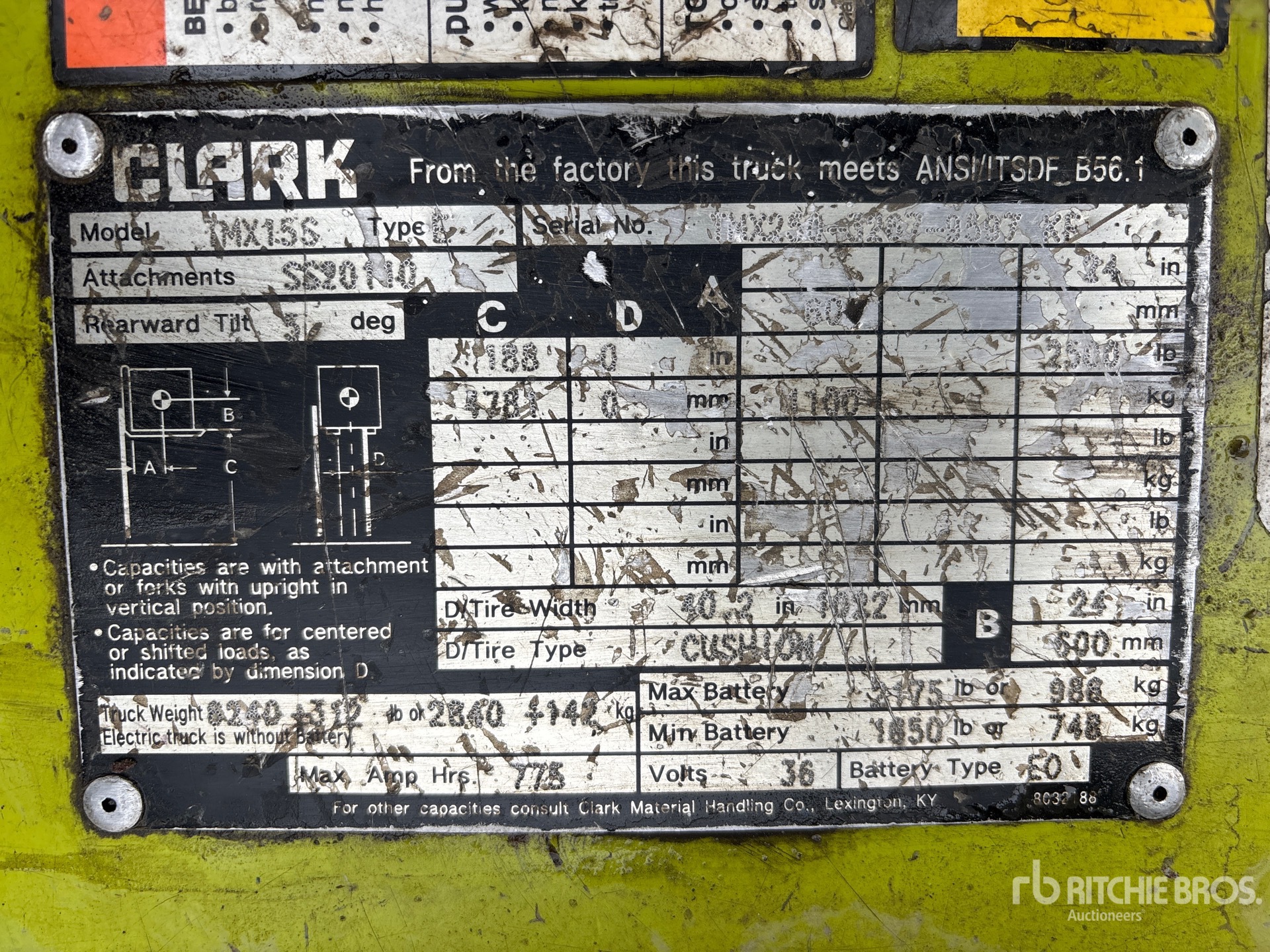 2004 Clark TMX15S
