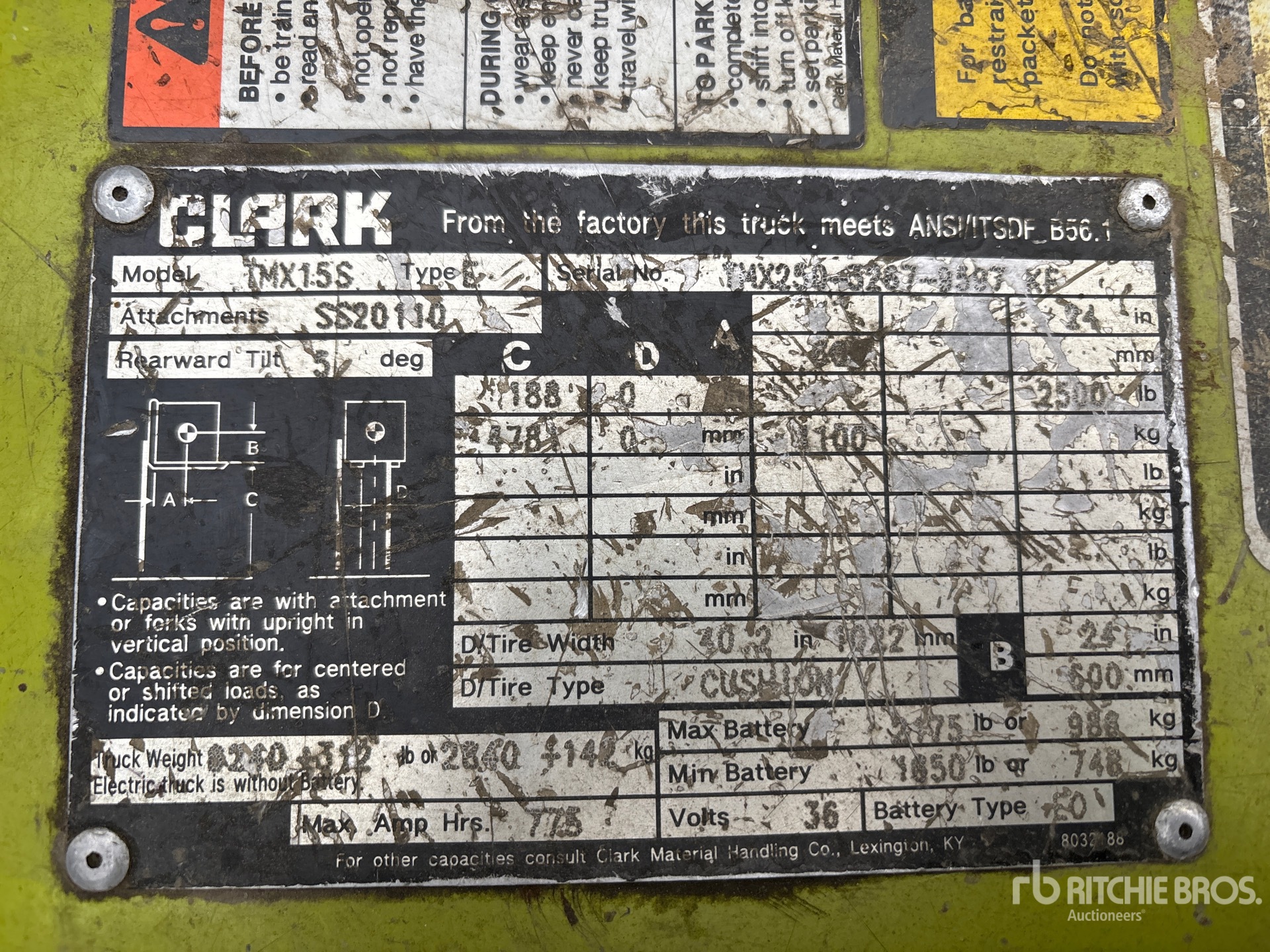 2004 Clark TMX15S