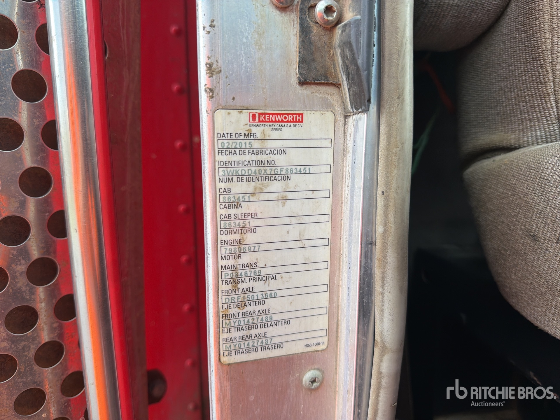 2016 Kenworth T800