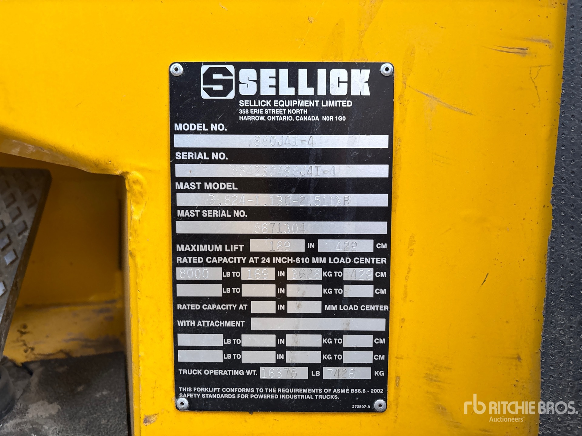 2013 Sellick S80