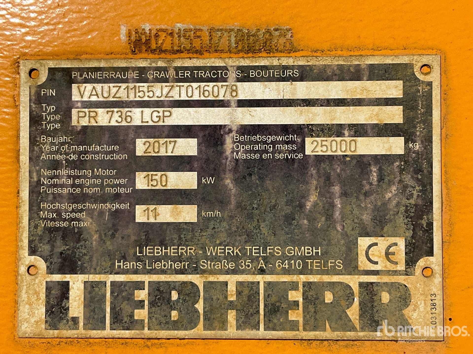 2017 Liebherr PR 736 LGP