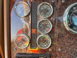 Cab with Spie luminose del motore