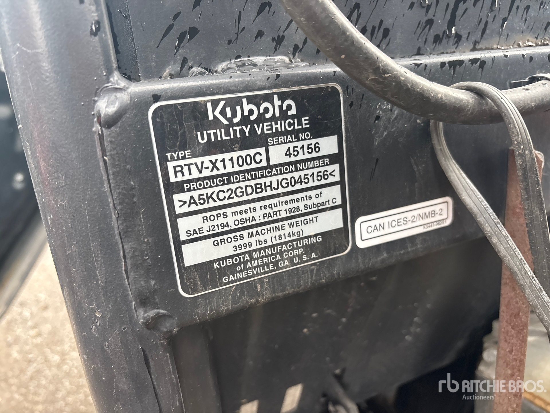 2018 Kubota RTV-X1100C