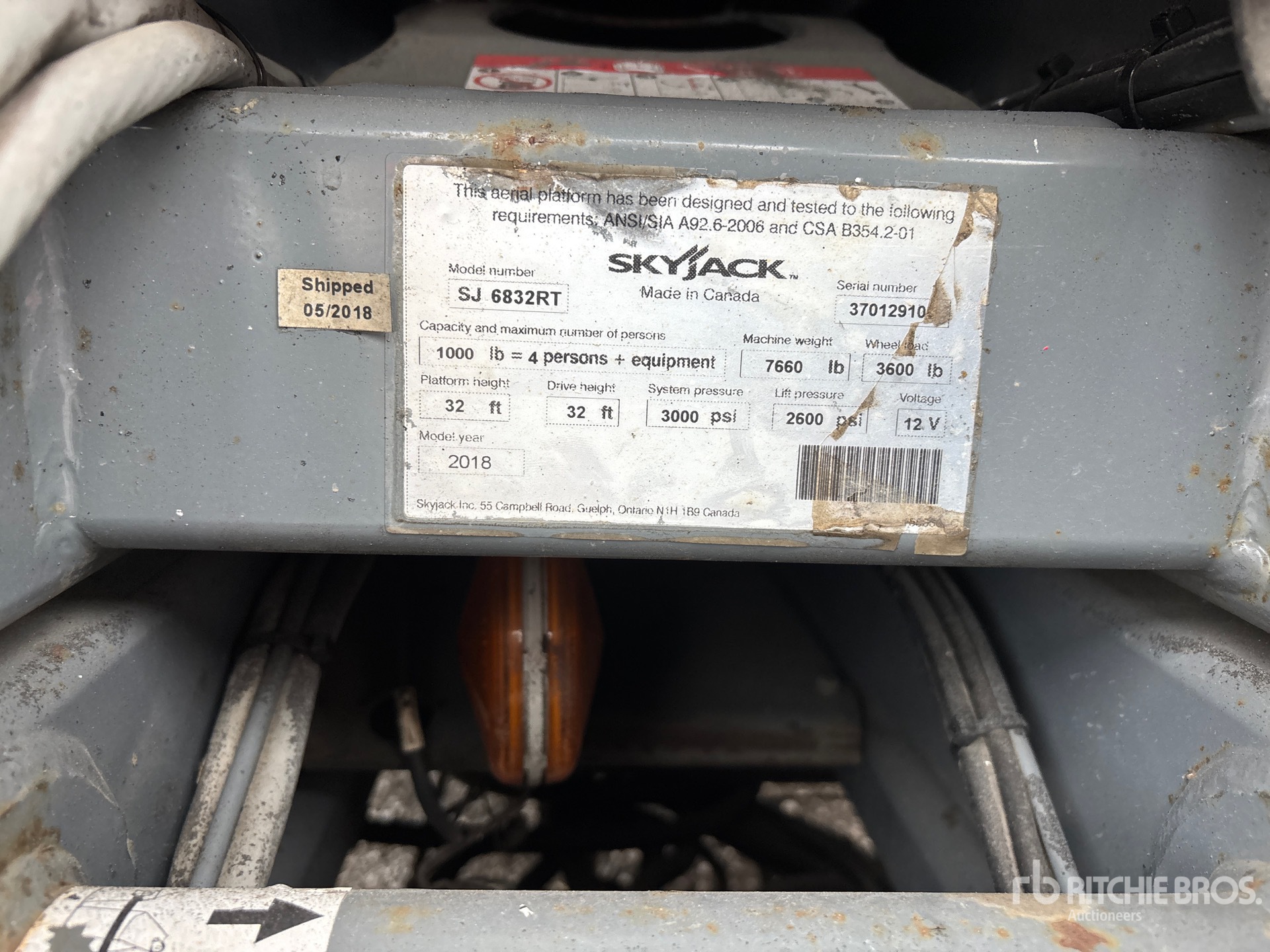 2018 Skyjack SJ6832 RT
