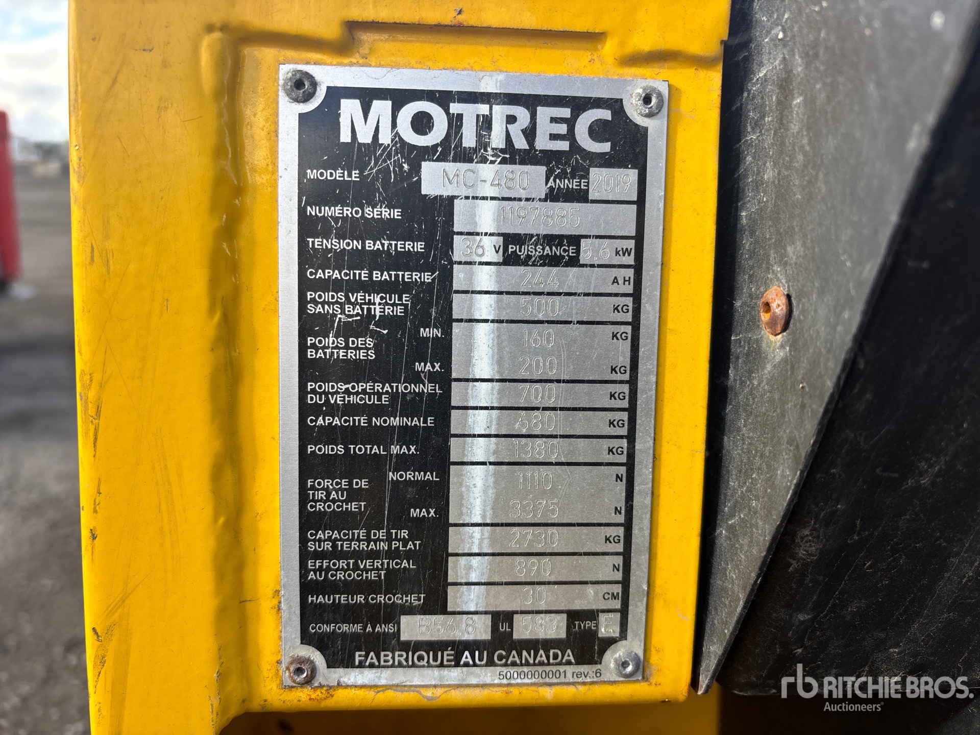2019 Motrec MC 480 36V LD