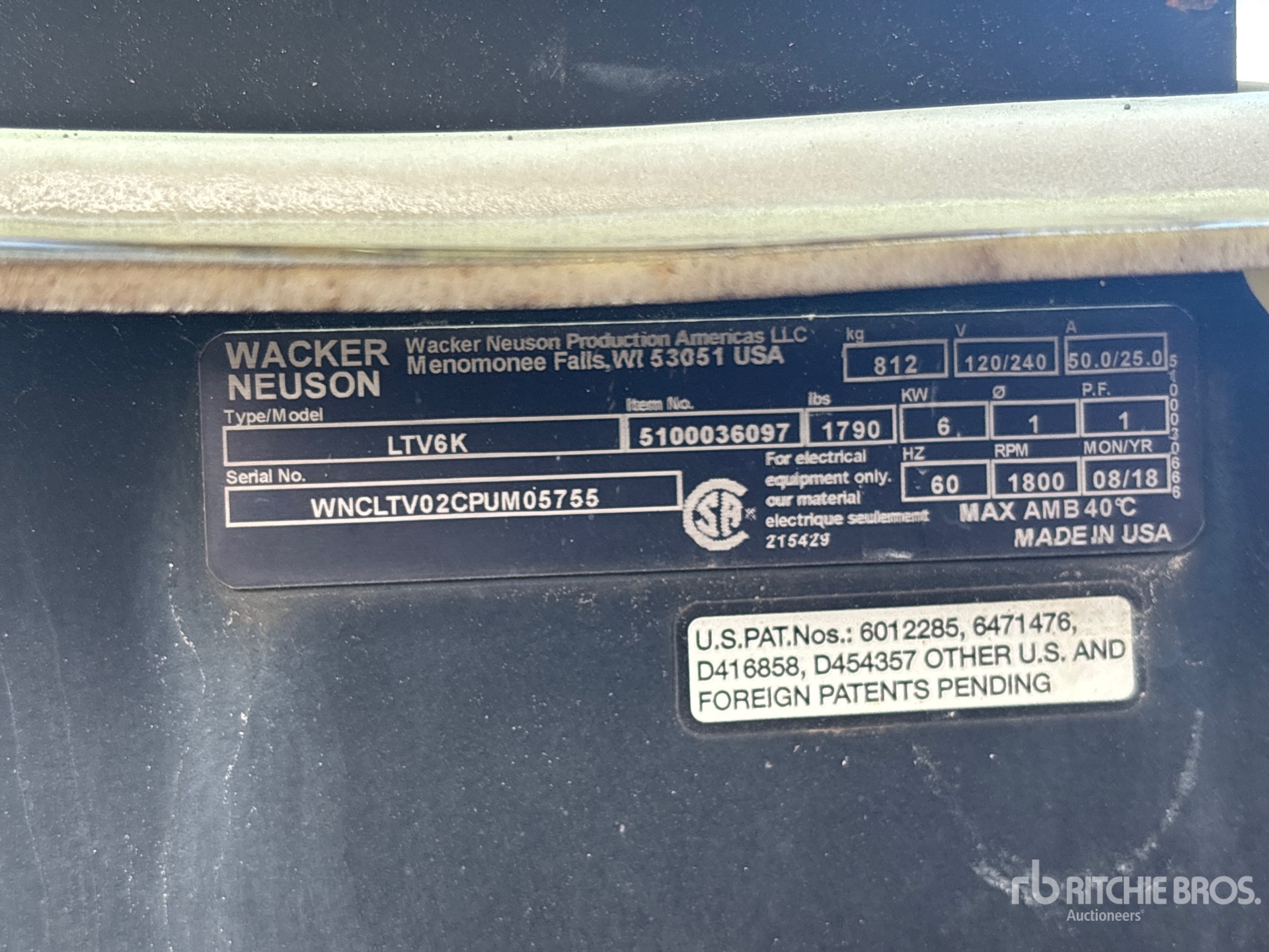 2018 Wacker Neuson LTV6K