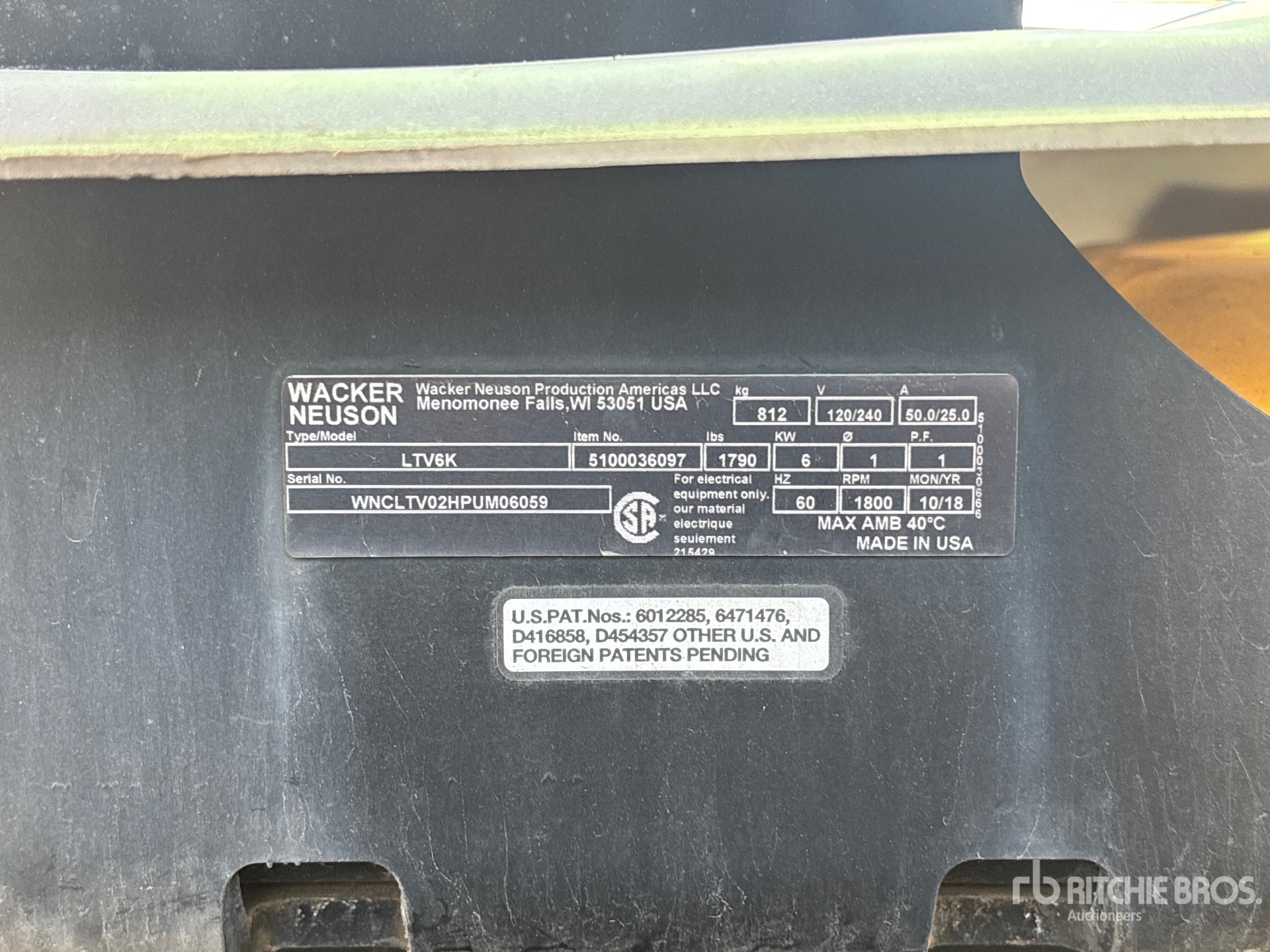 2018 Wacker Neuson LTV6K