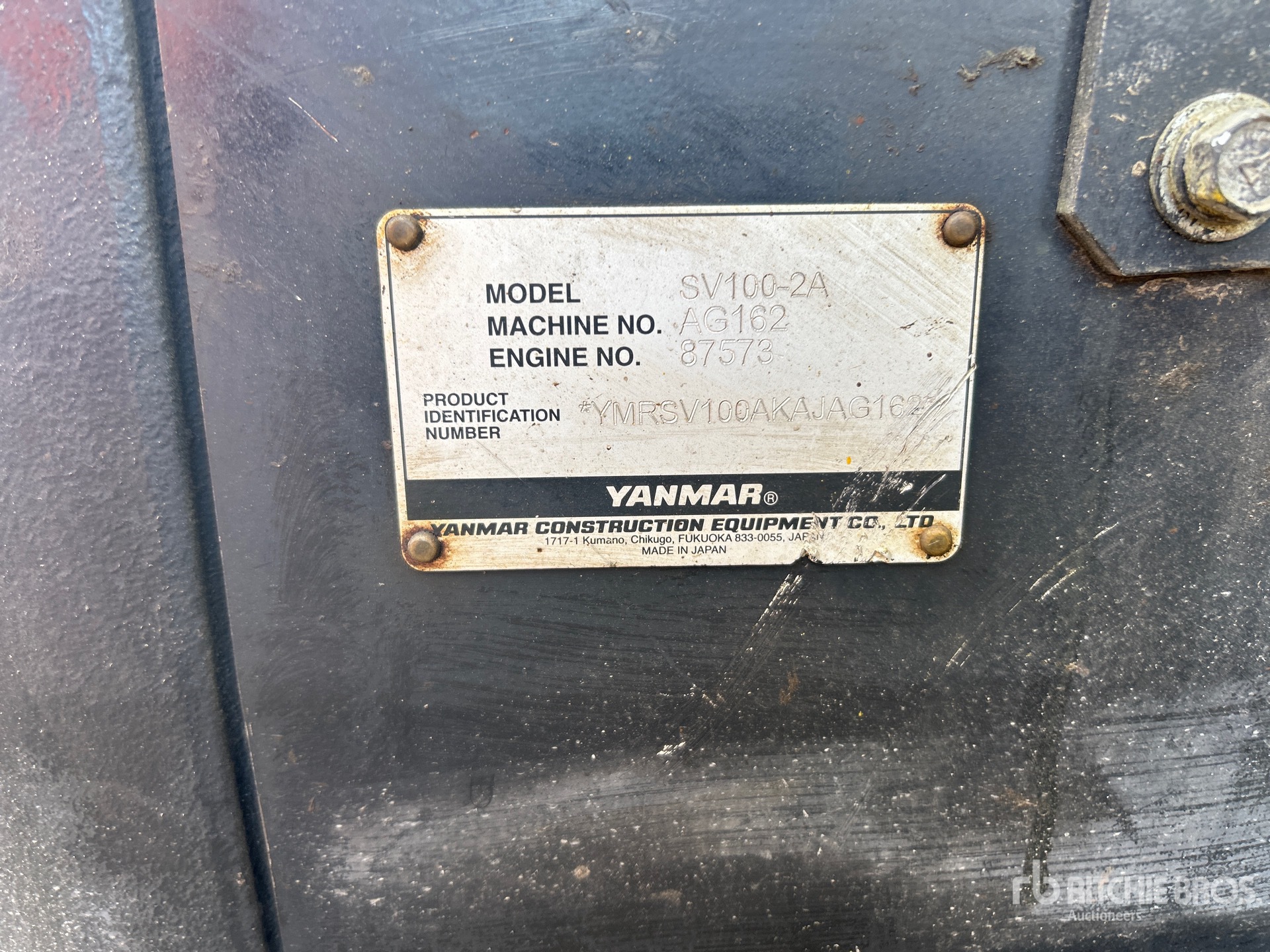 2020 Yanmar SV100-2A
