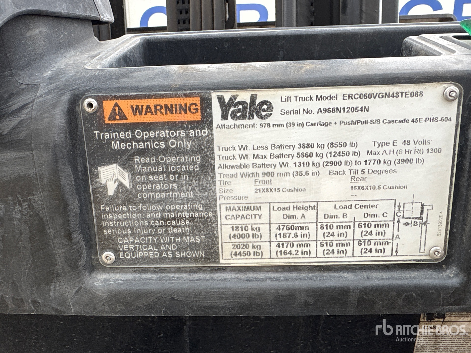 2015 Yale ERC060VGN48TE08